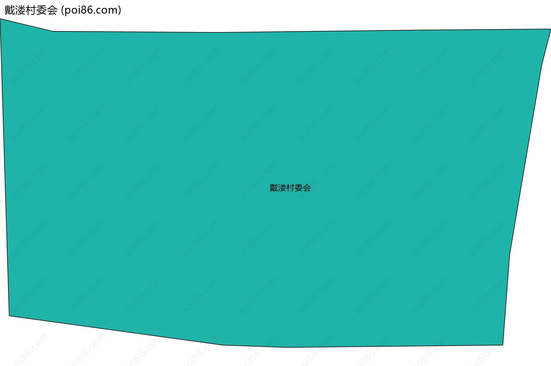 戴溇村委会边界地图