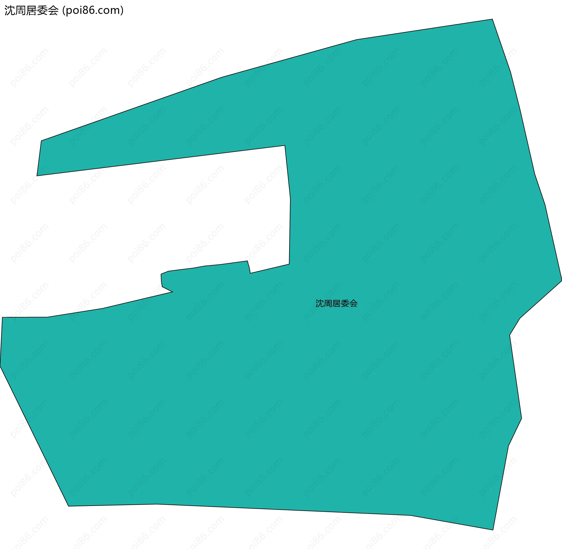 沈周居委会边界地图