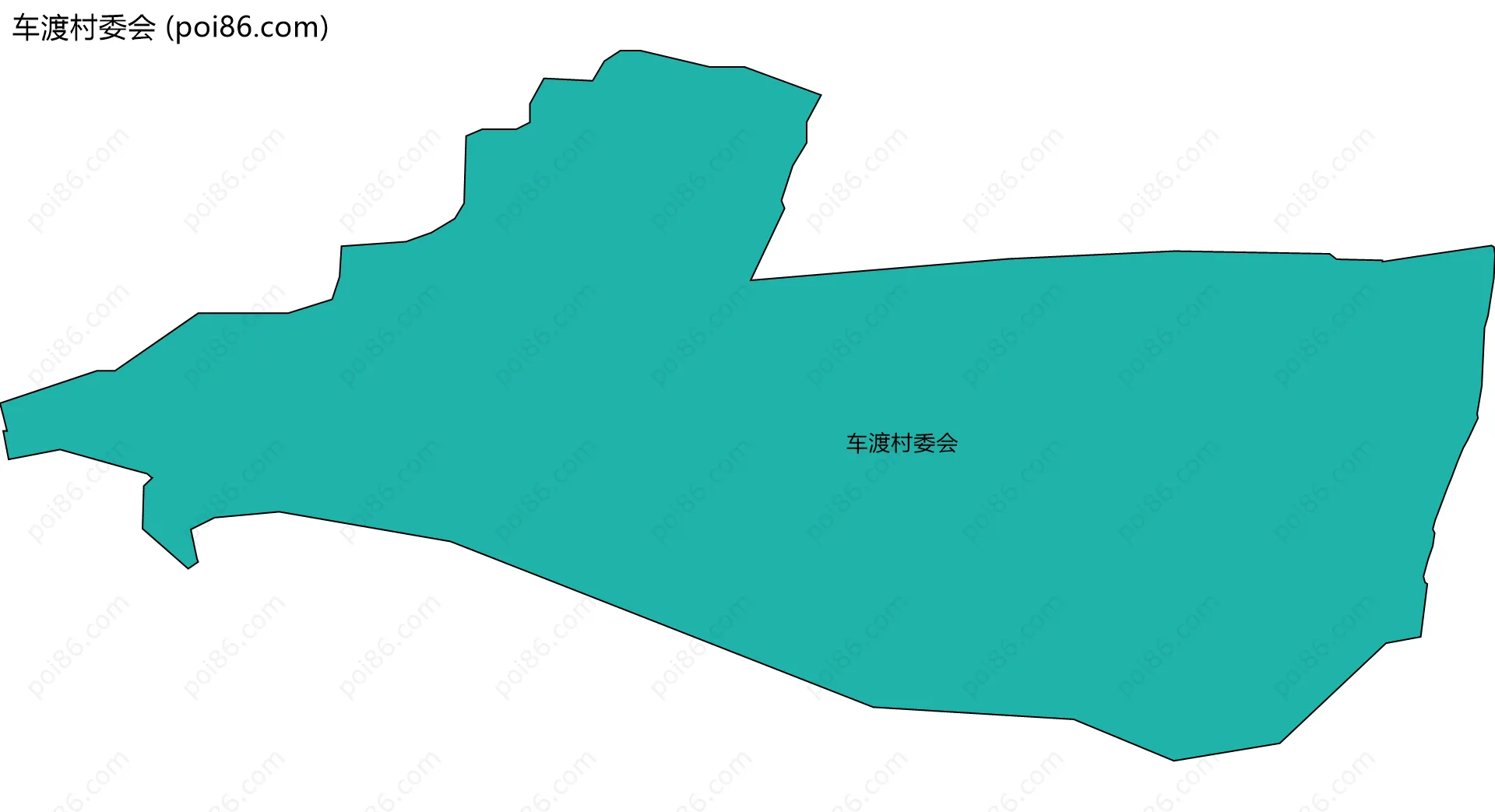 车渡村委会边界地图