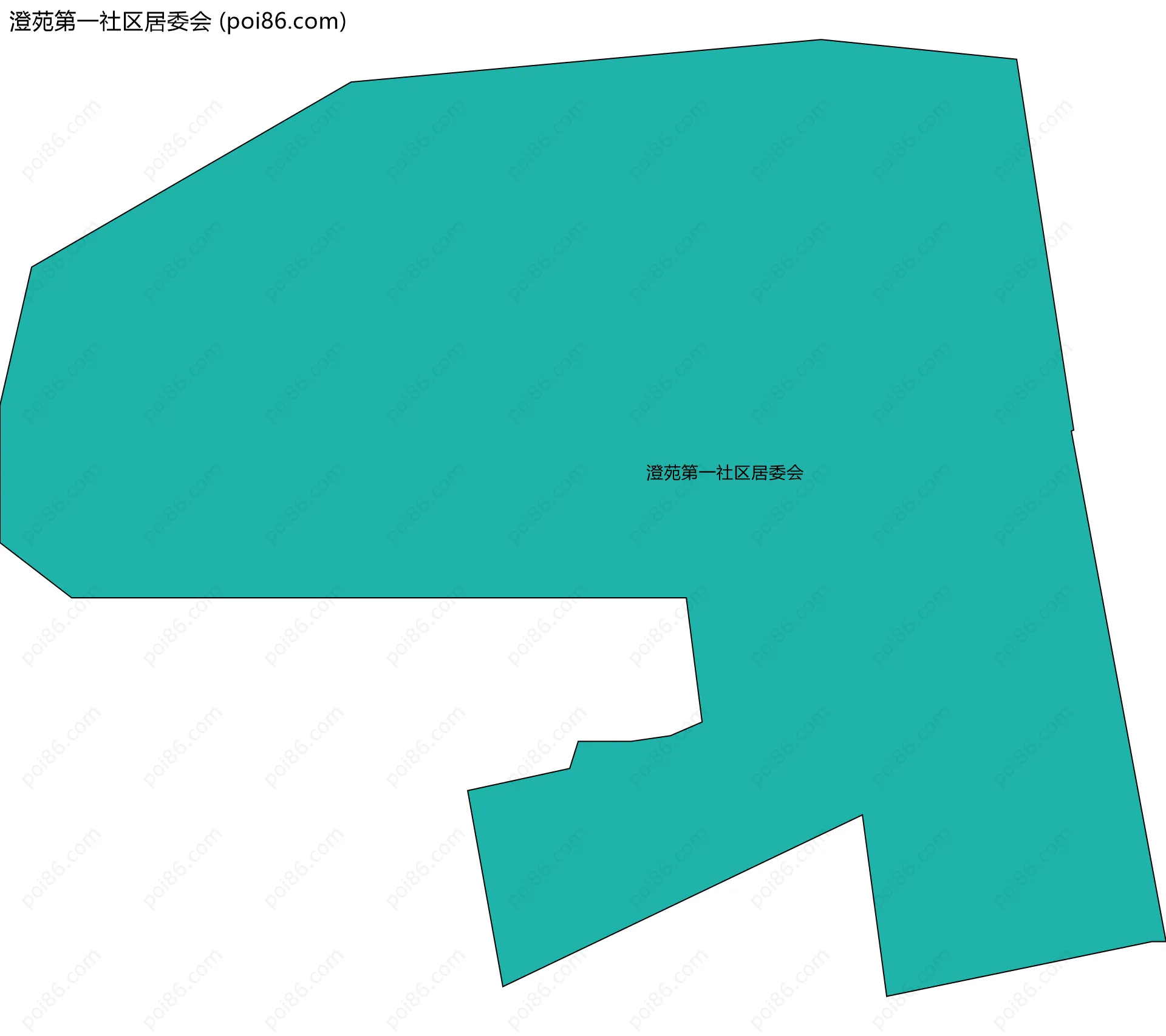 澄苑第一社区居委会边界地图