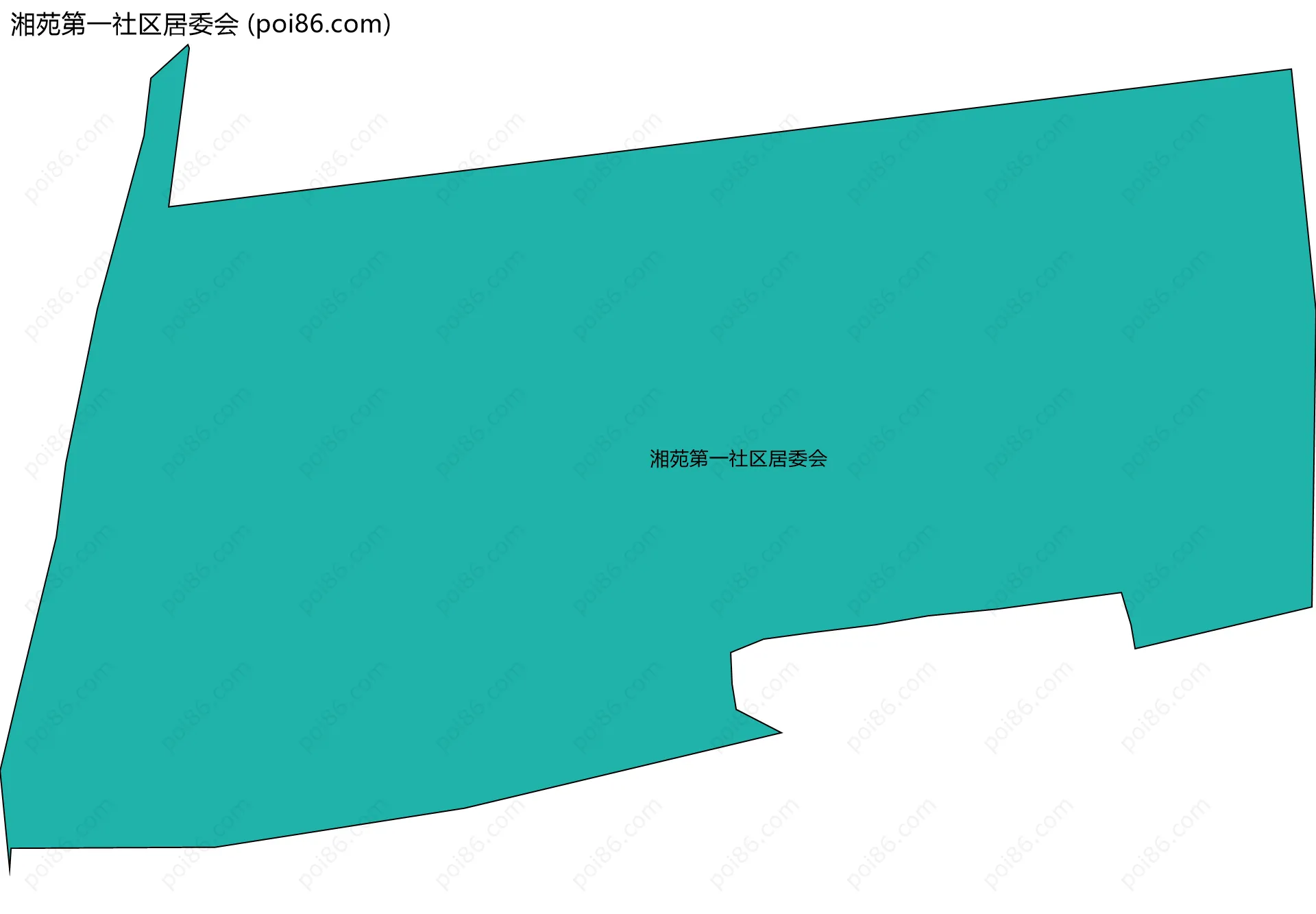 湘苑第一社区居委会边界地图