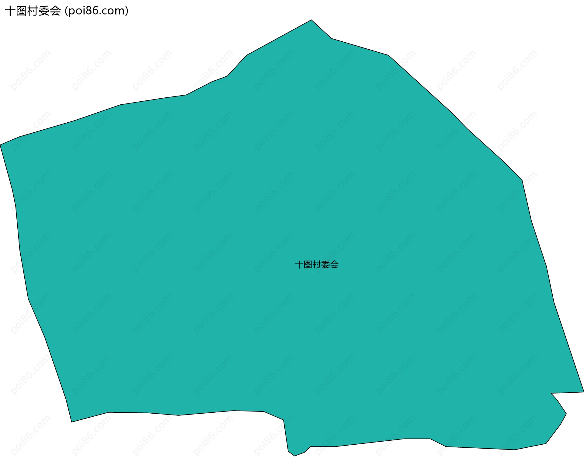 十图村委会边界地图