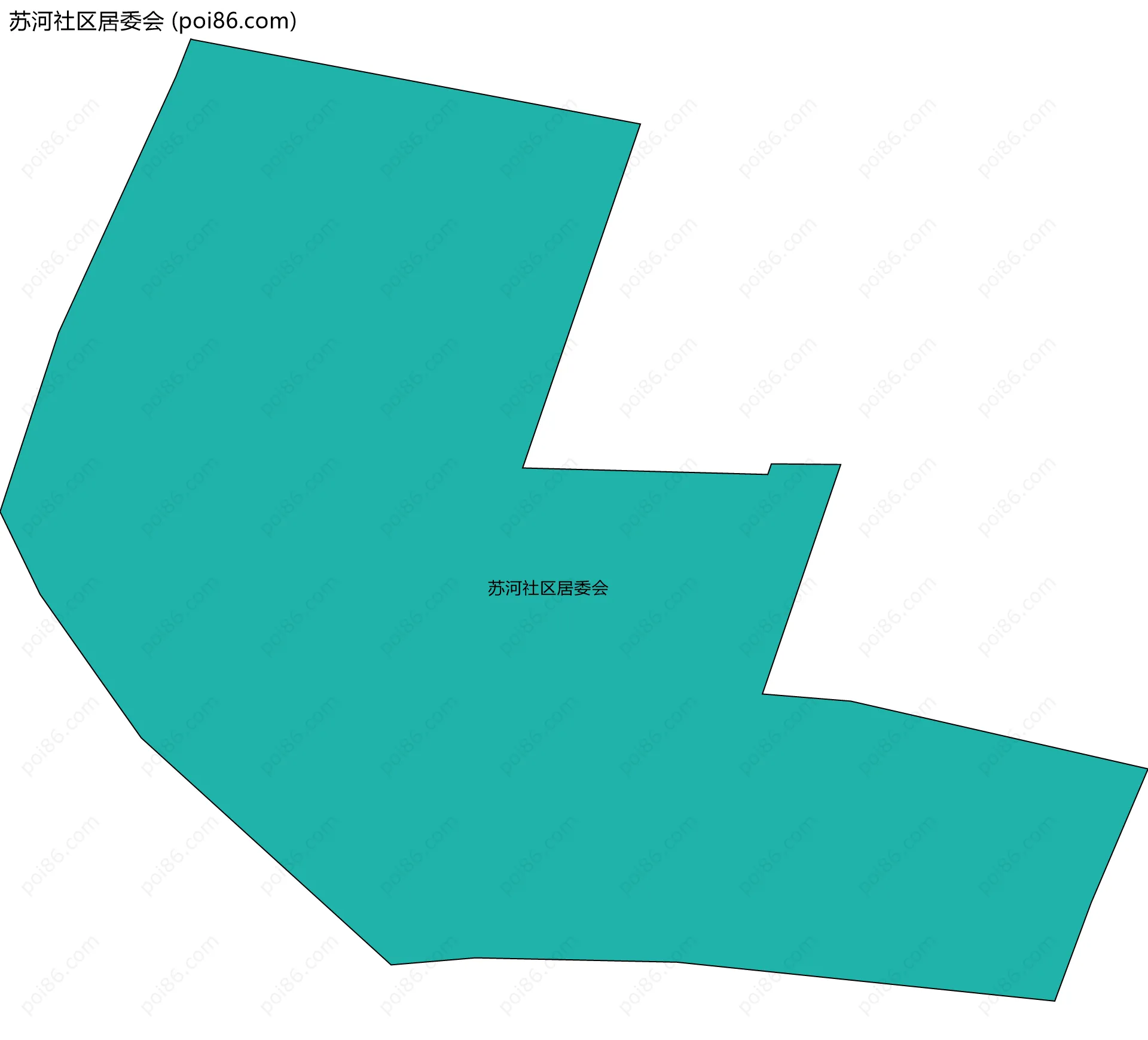 苏河社区居委会边界地图