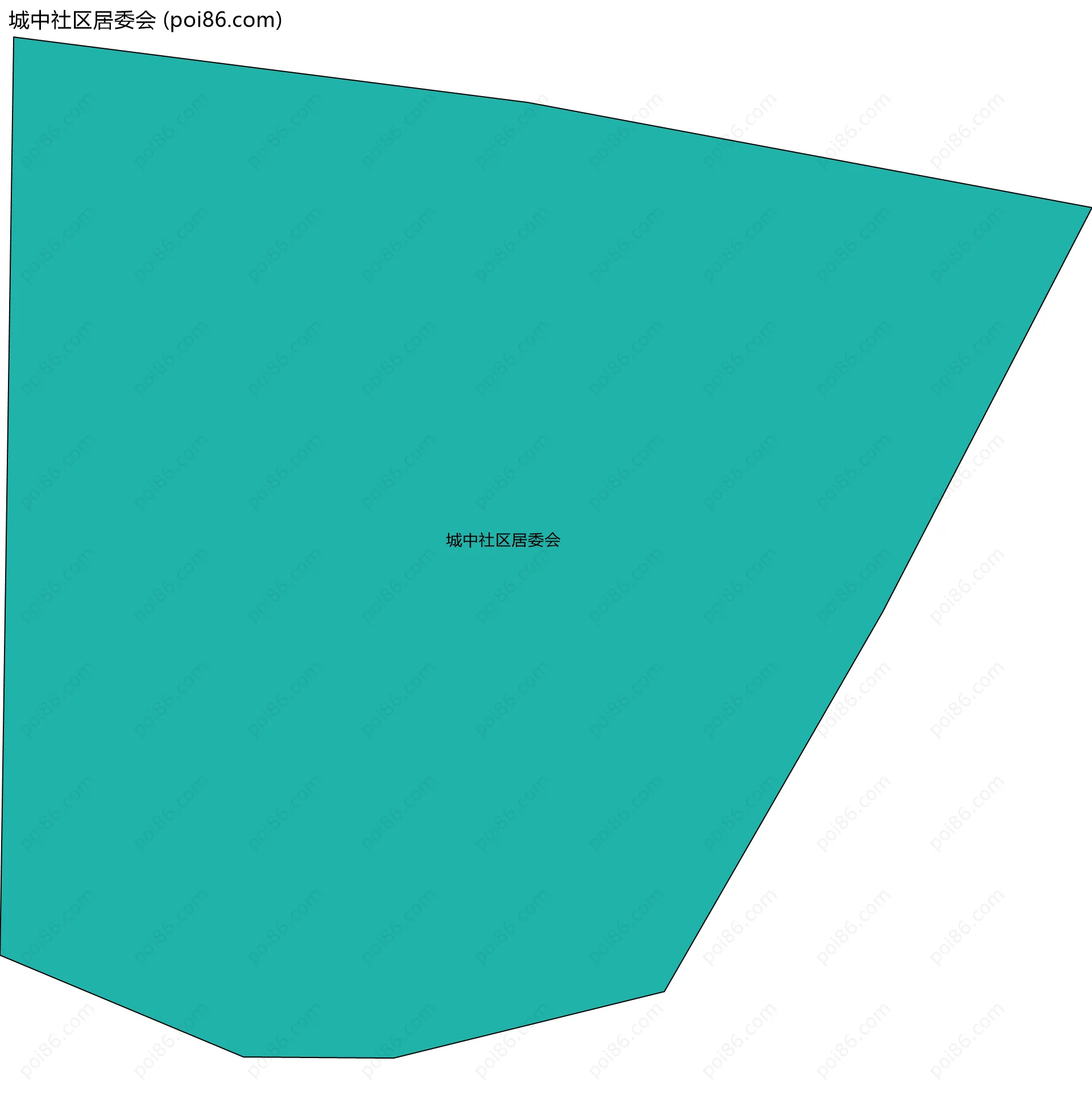 城中社区居委会边界地图