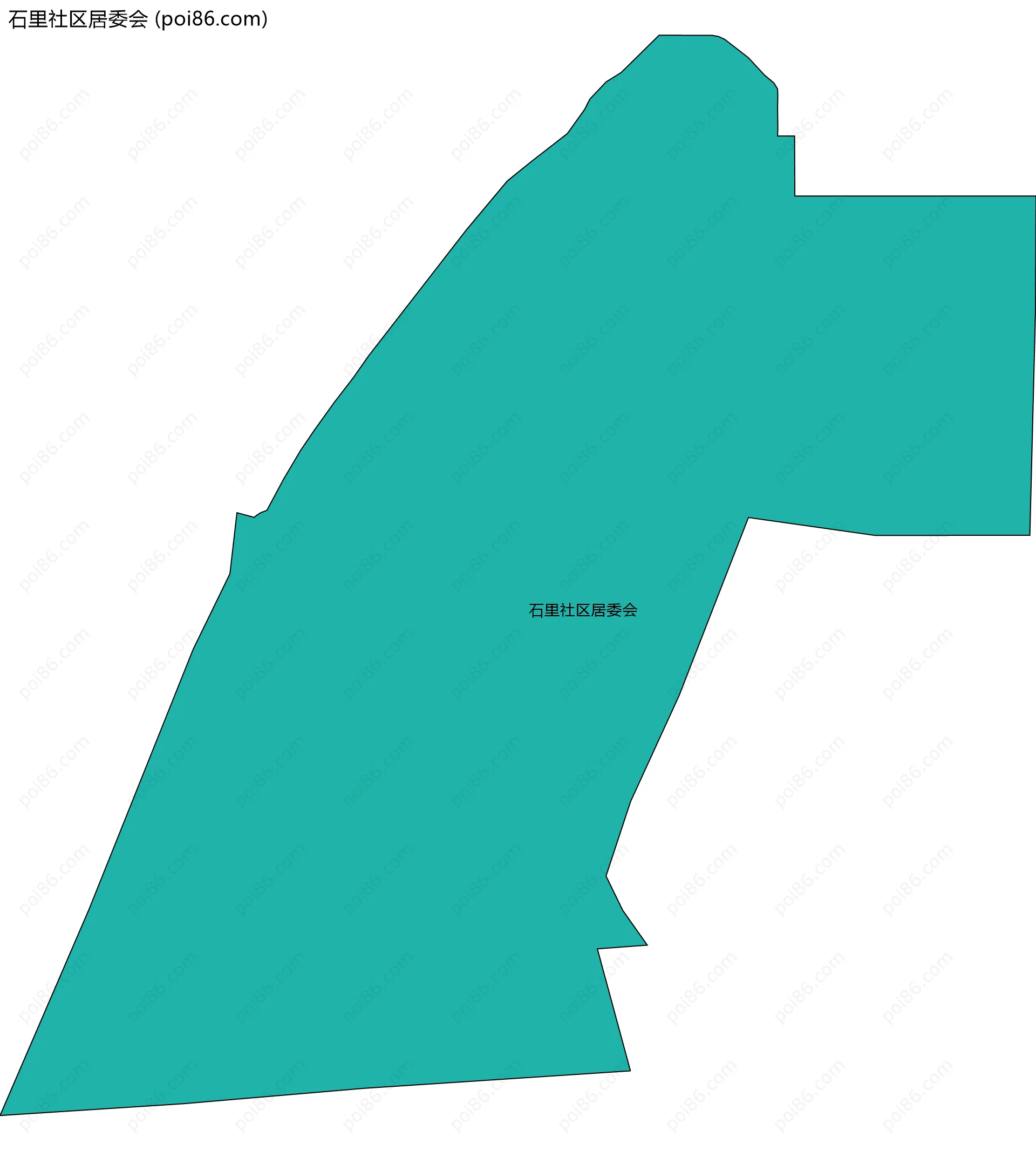 石里社区居委会边界地图