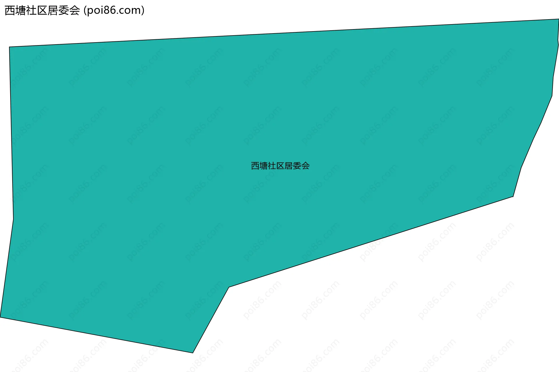 西塘社区居委会边界地图
