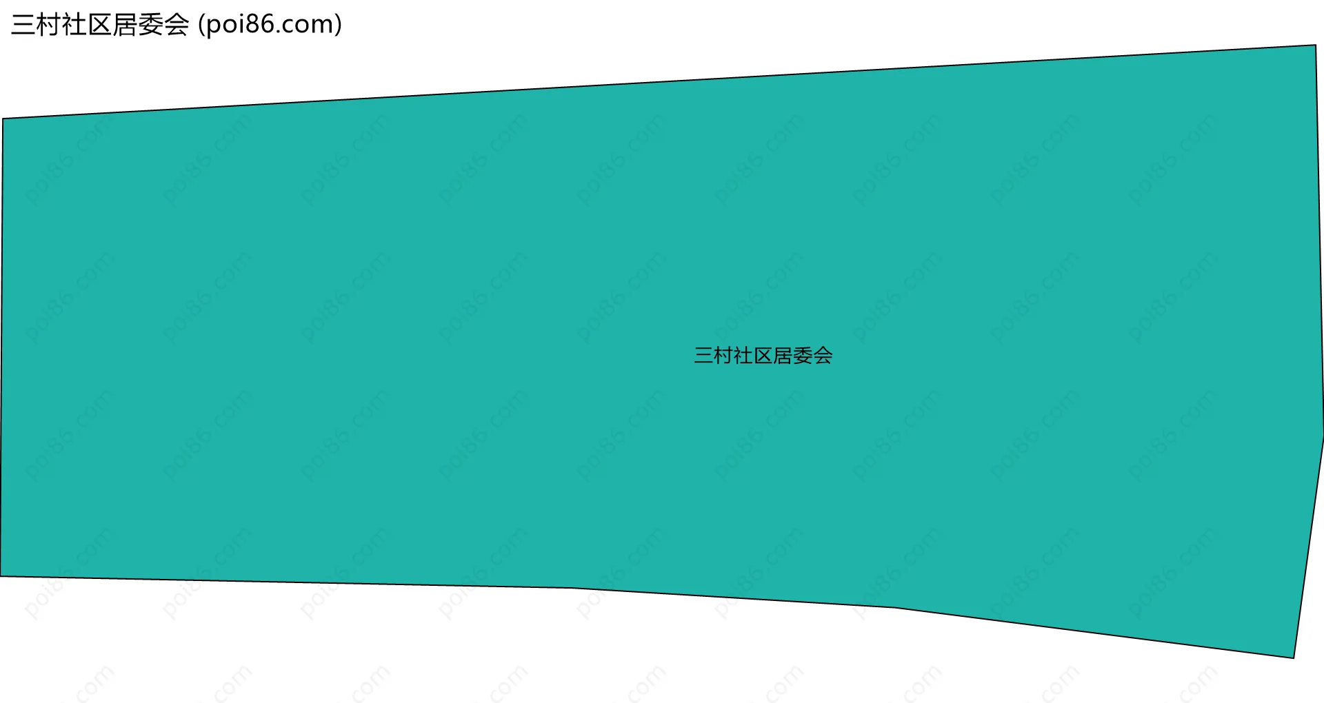 三村社区居委会边界地图