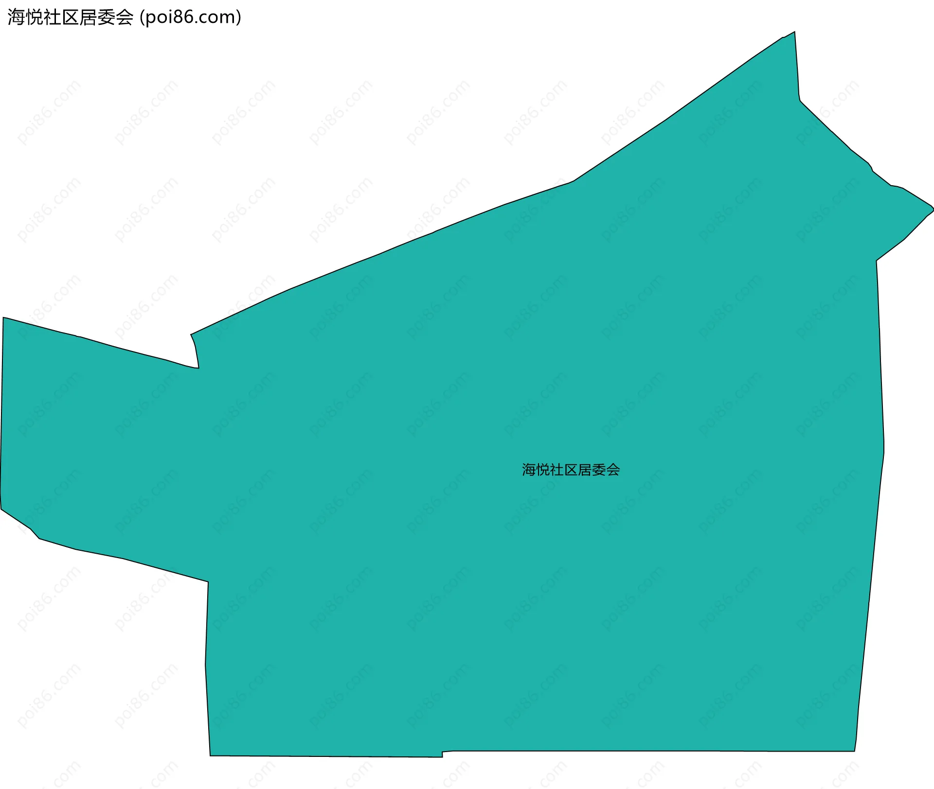 海悦社区居委会边界地图