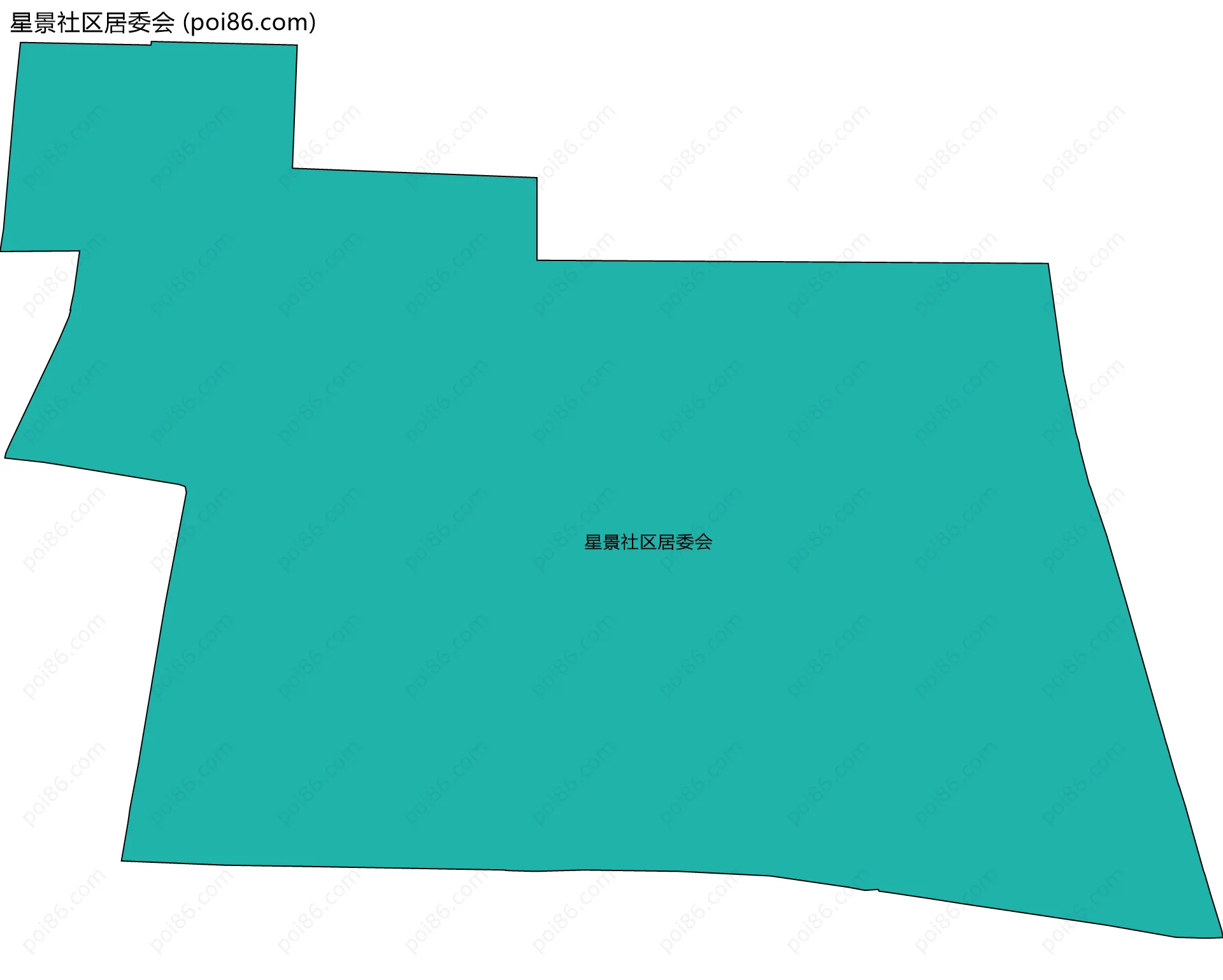 星景社区居委会边界地图