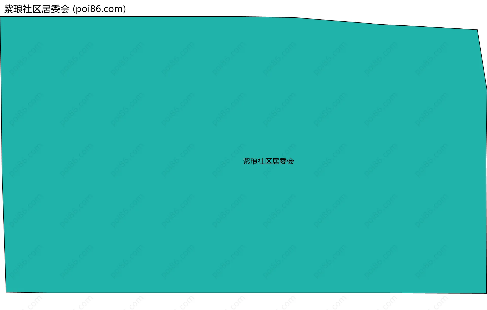 紫琅社区居委会边界地图