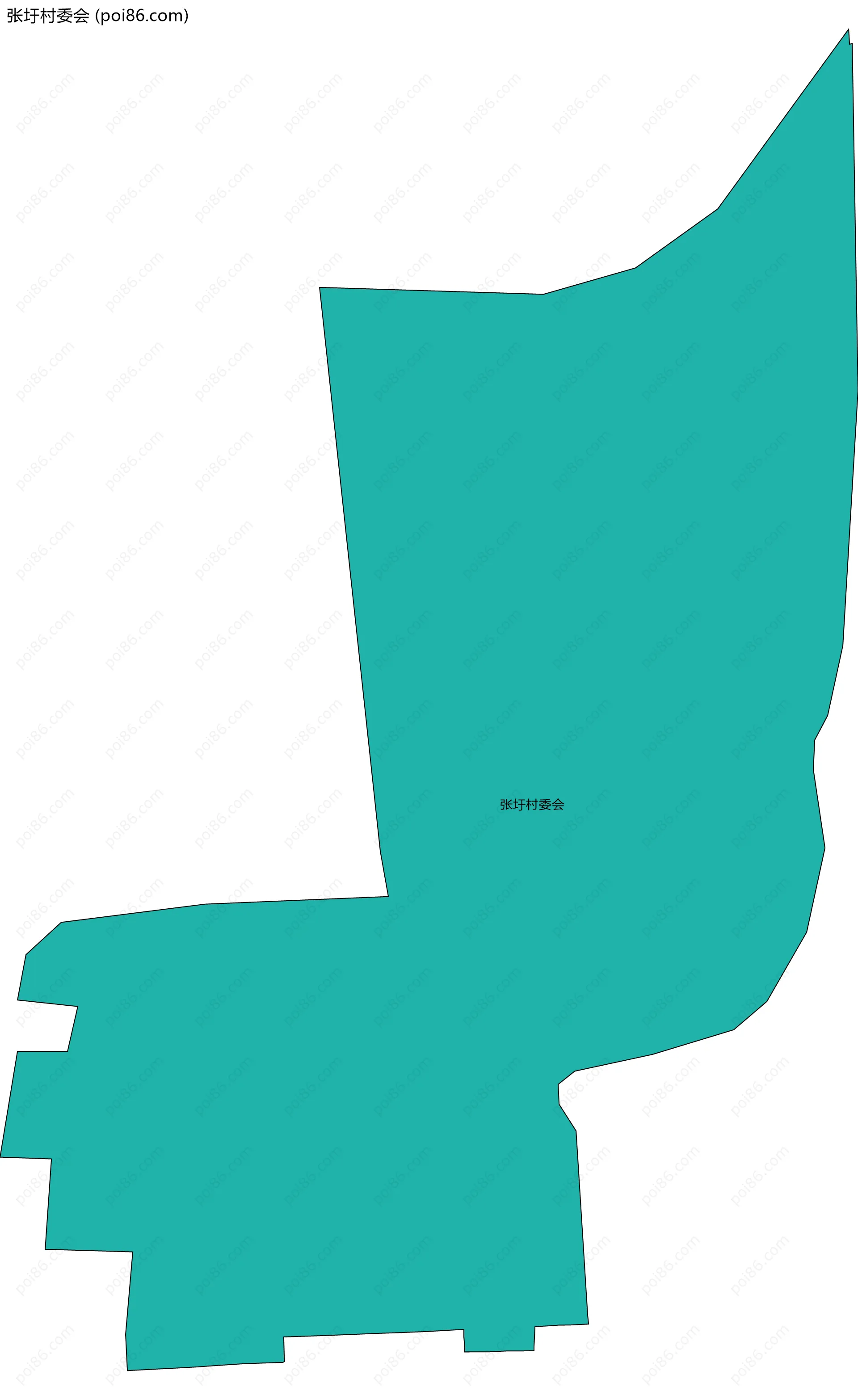 张圩村委会边界地图