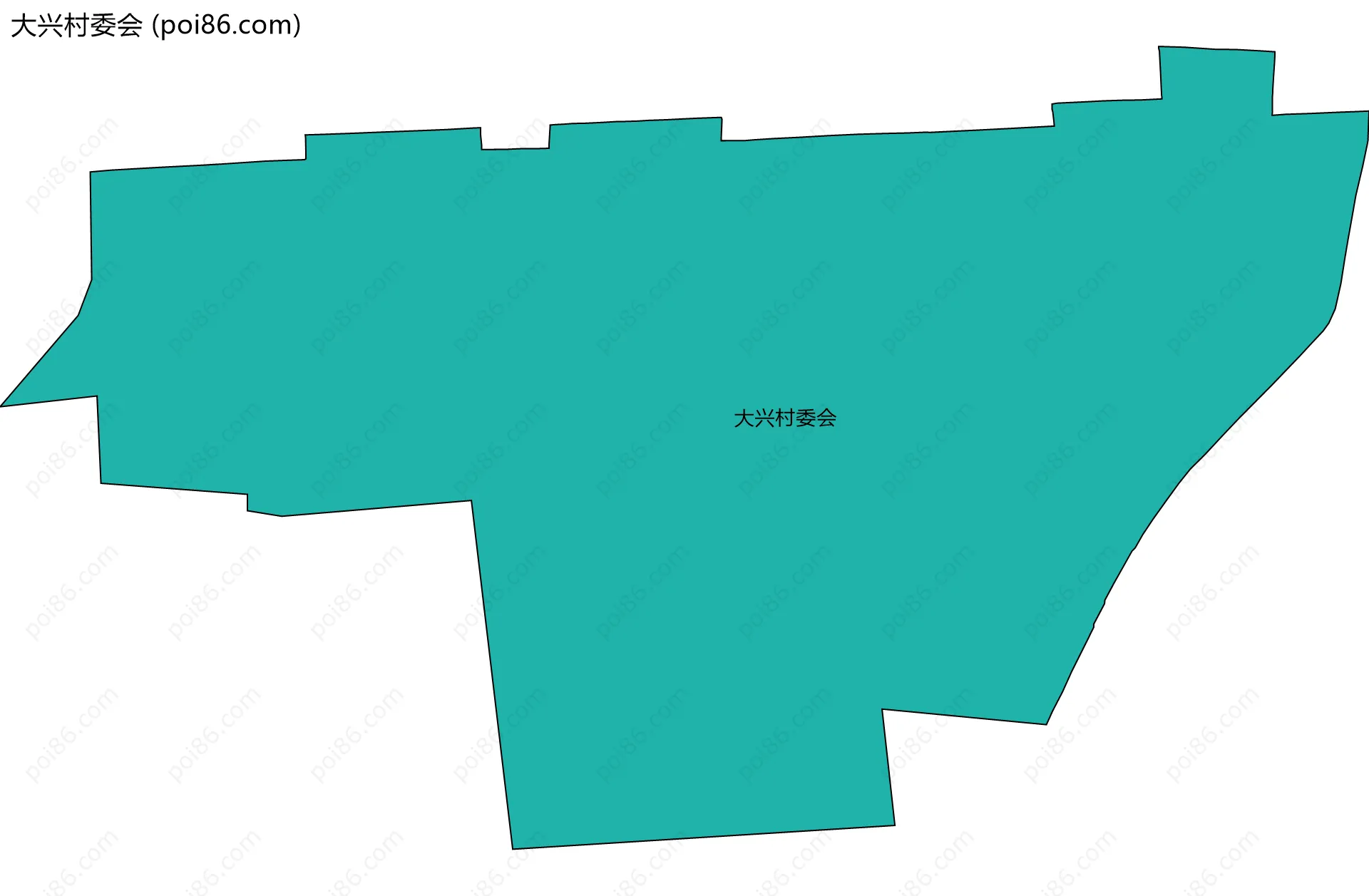 大兴村委会边界地图