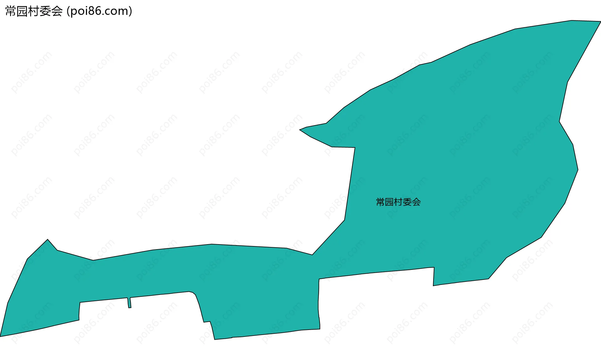 常园村委会边界地图