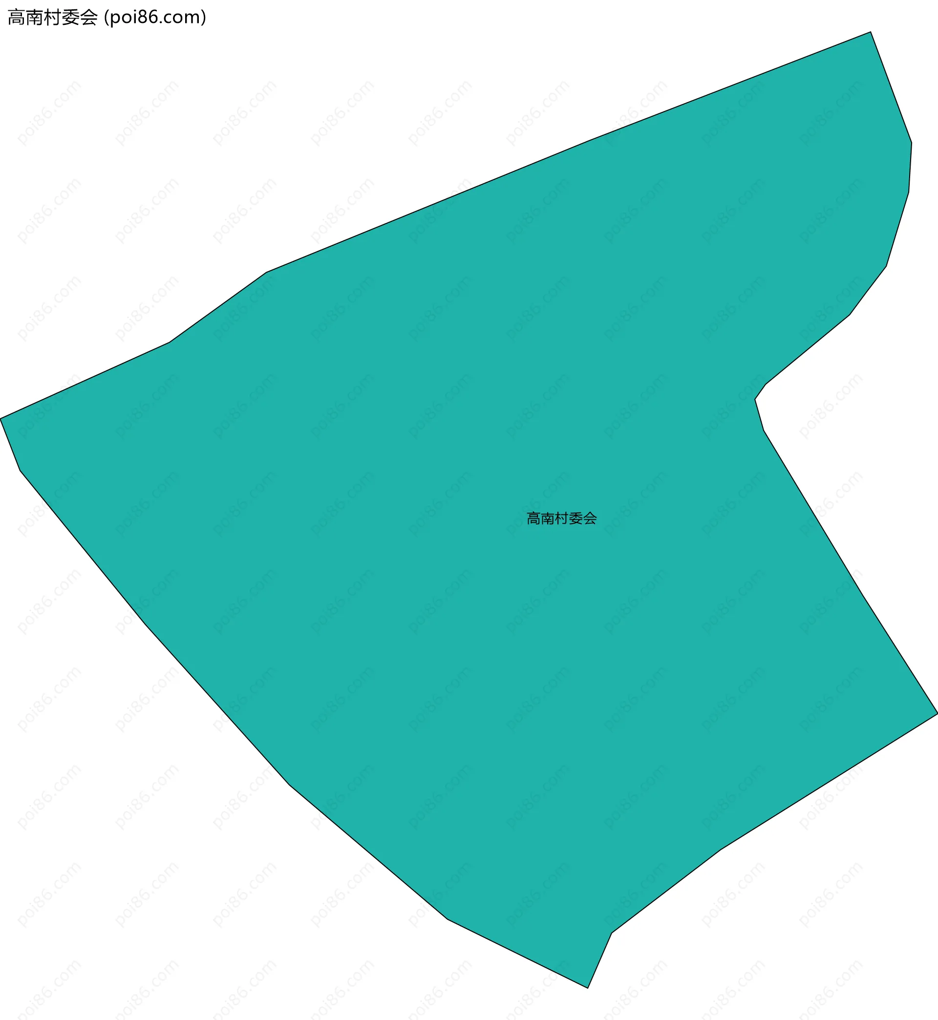 高南村委会边界地图