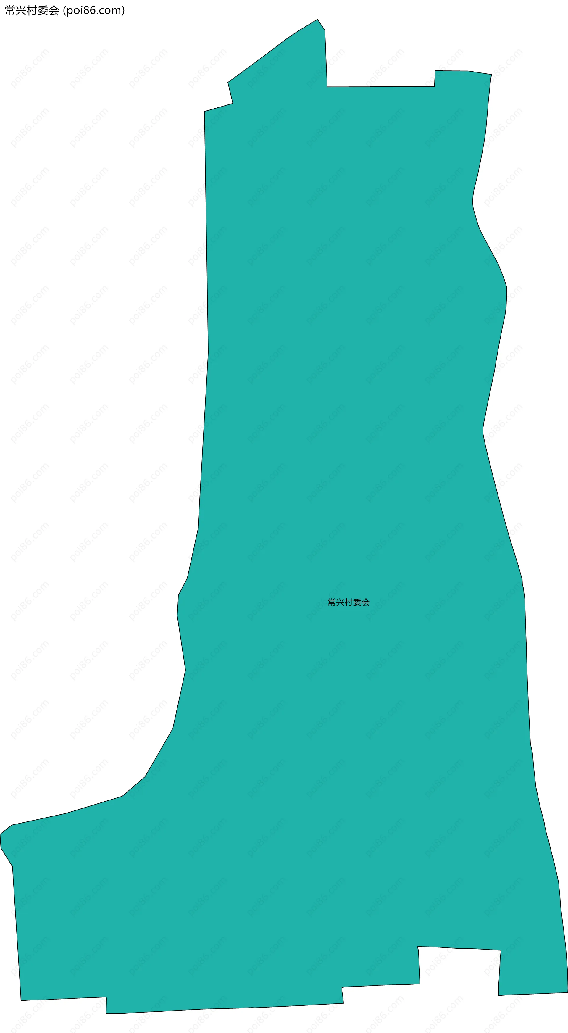 常兴村委会边界地图