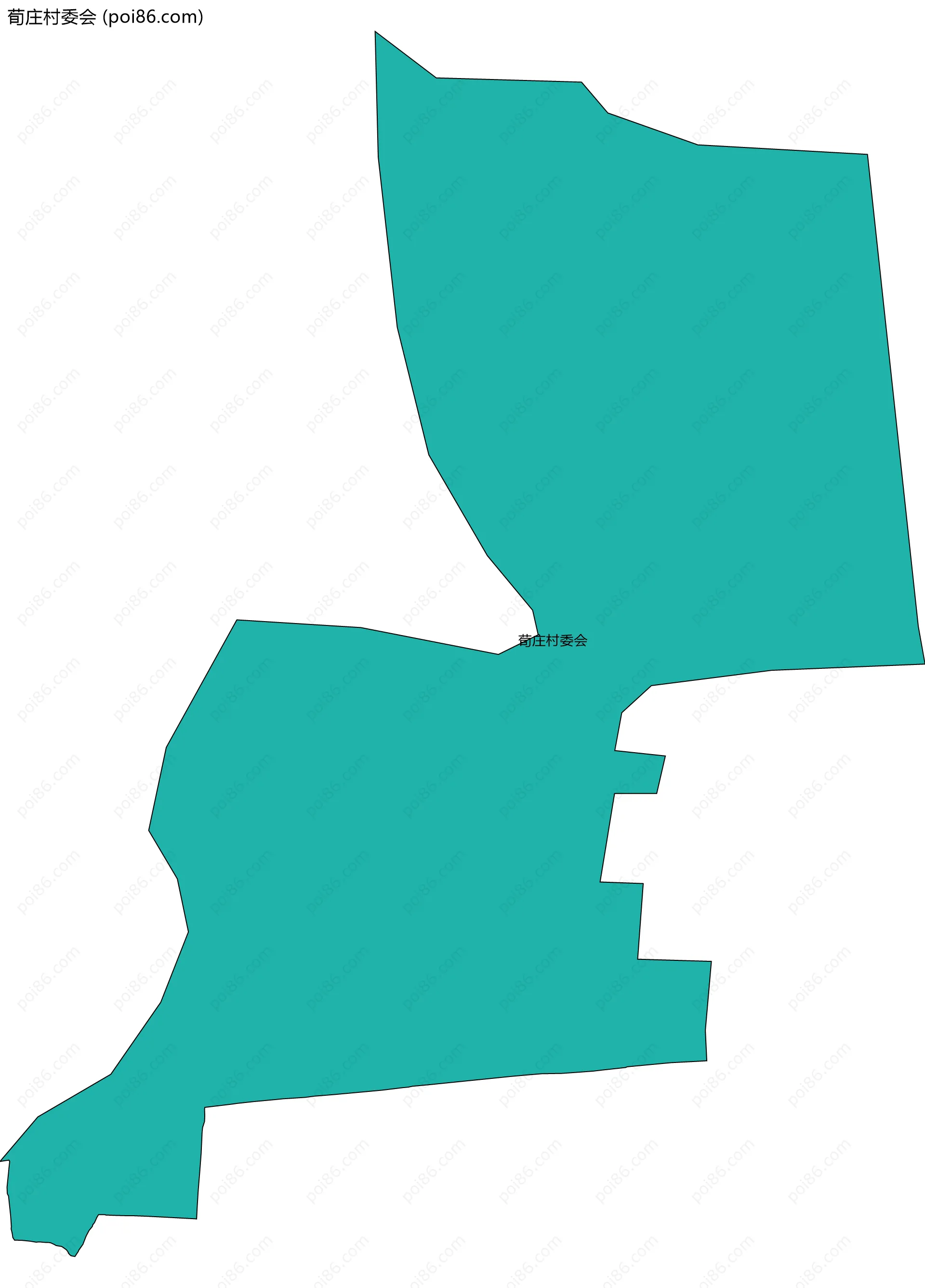 荀庄村委会边界地图