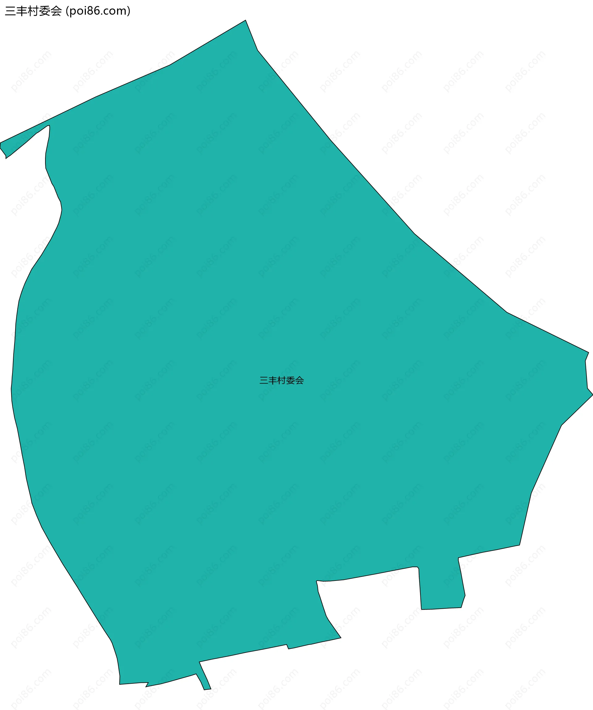 三丰村委会边界地图