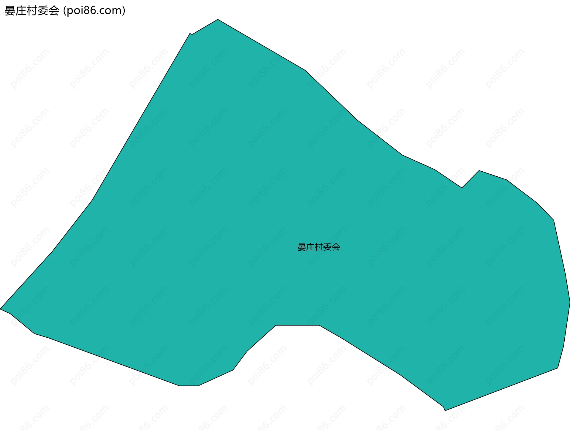 晏庄村委会边界地图