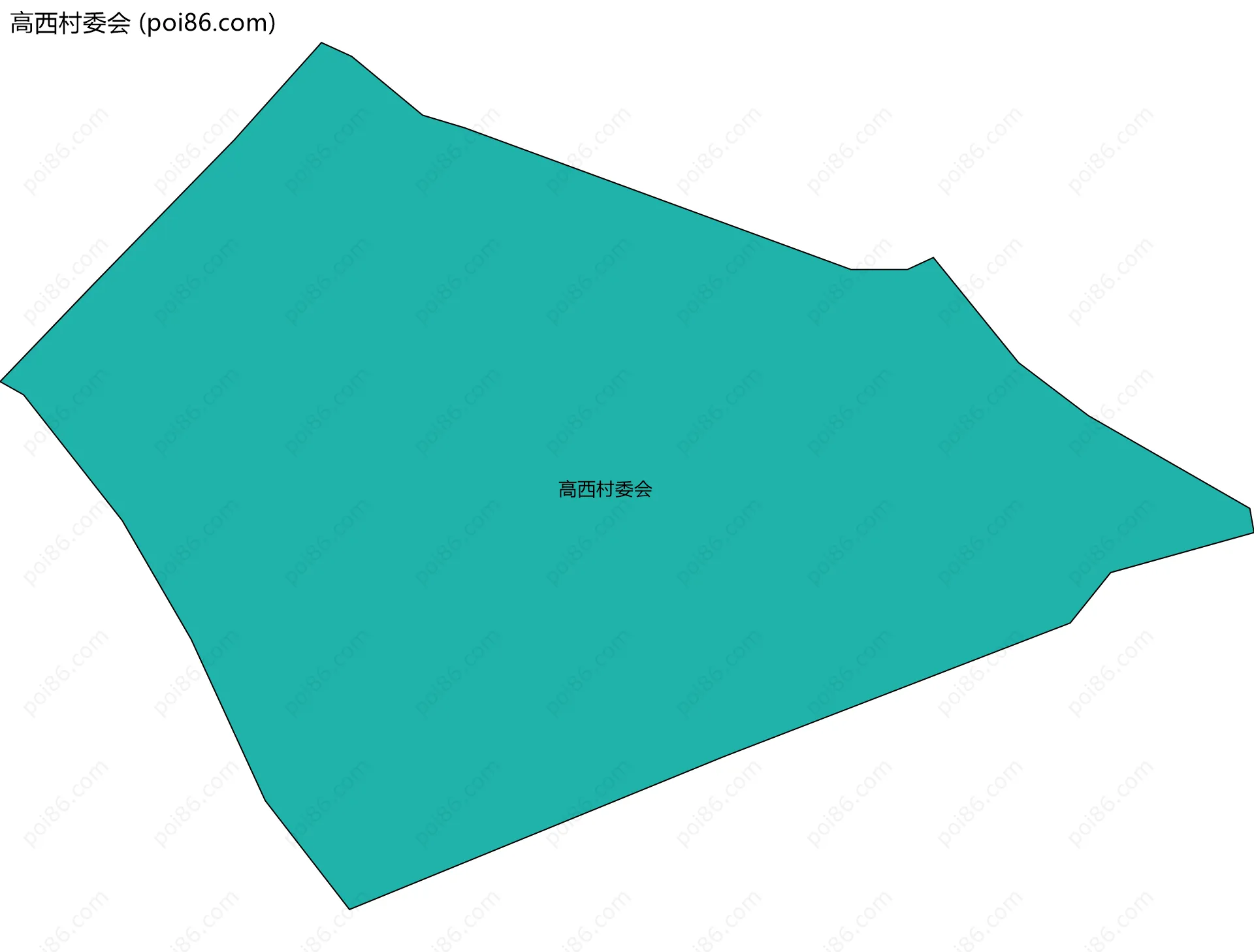 高西村委会边界地图