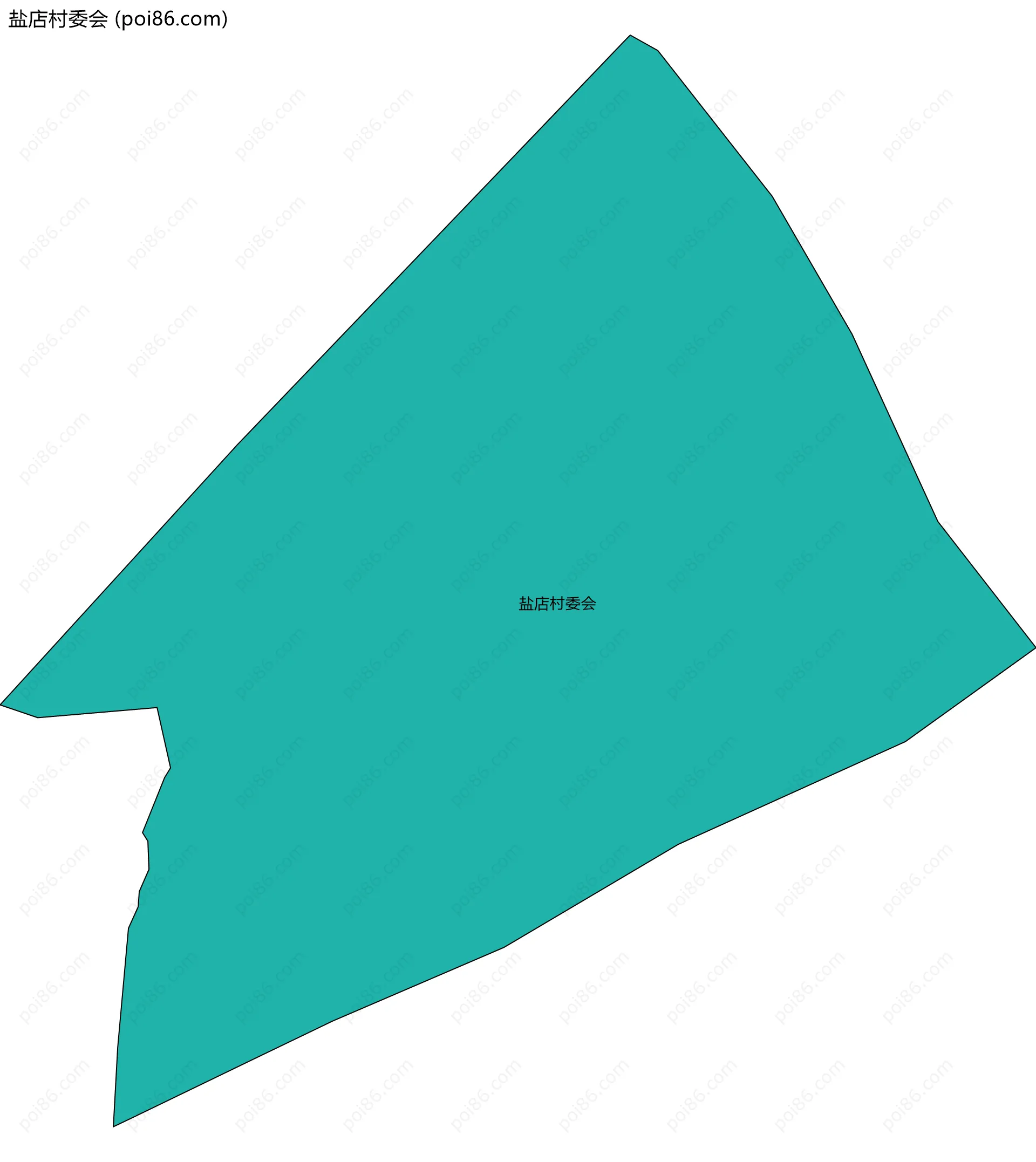 盐店村委会边界地图