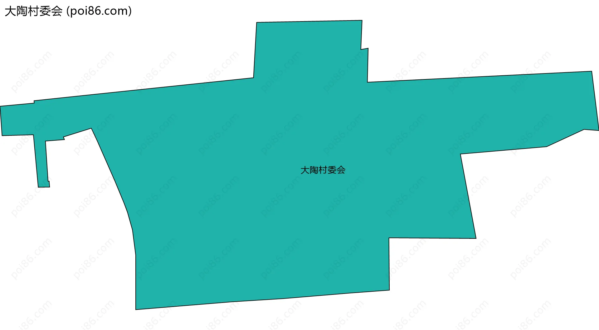 大陶村委会边界地图