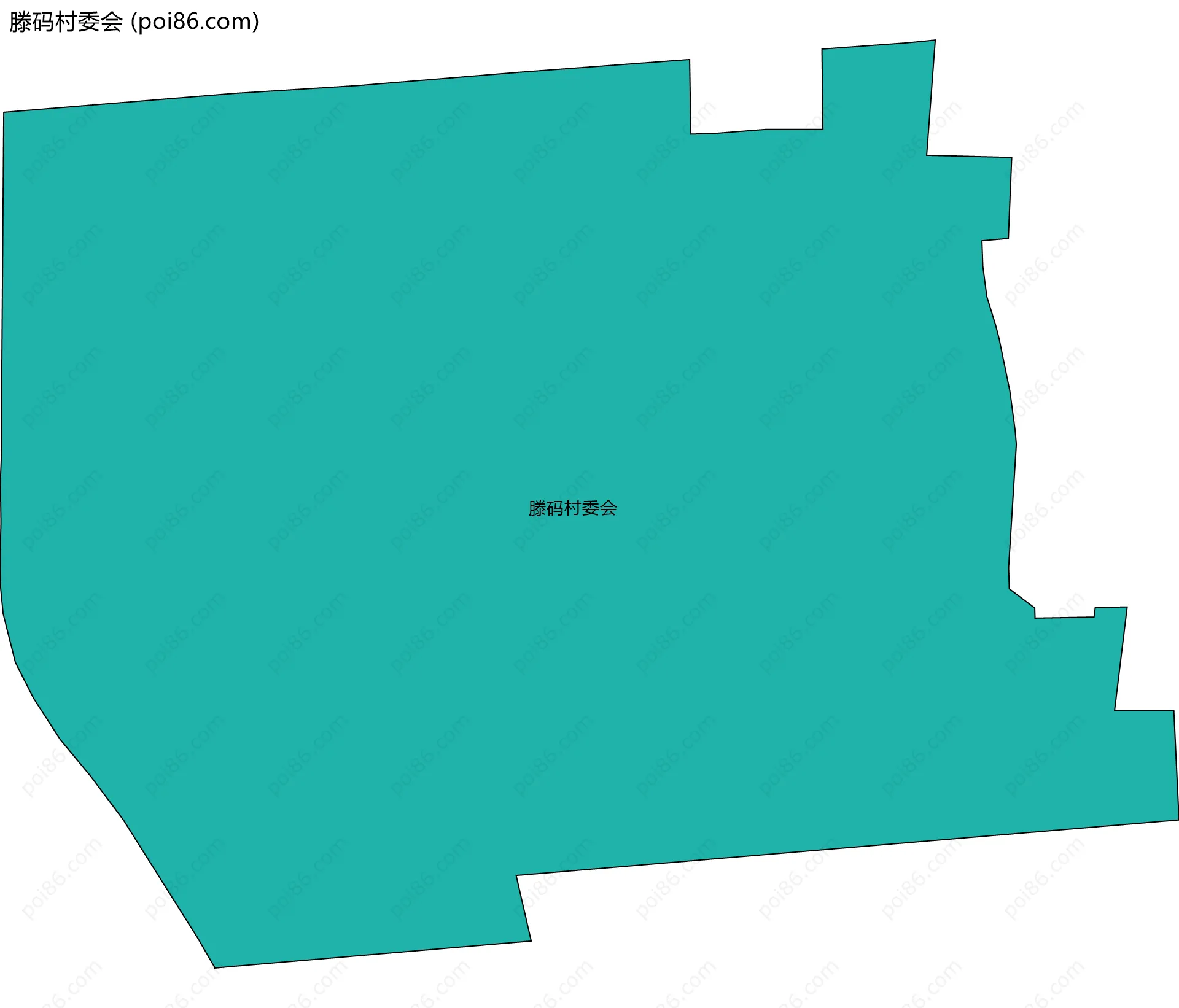 滕码村委会边界地图