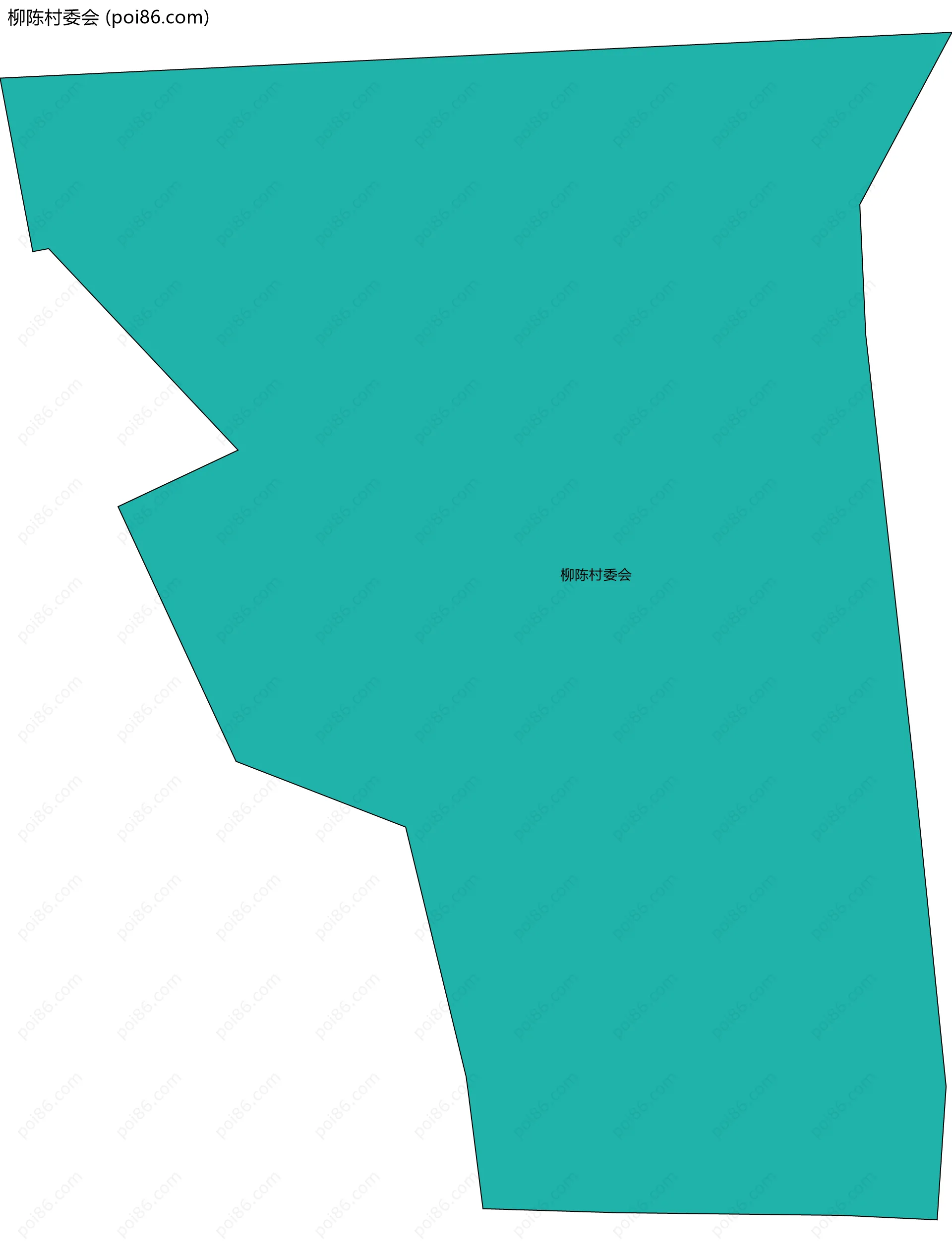 柳陈村委会边界地图