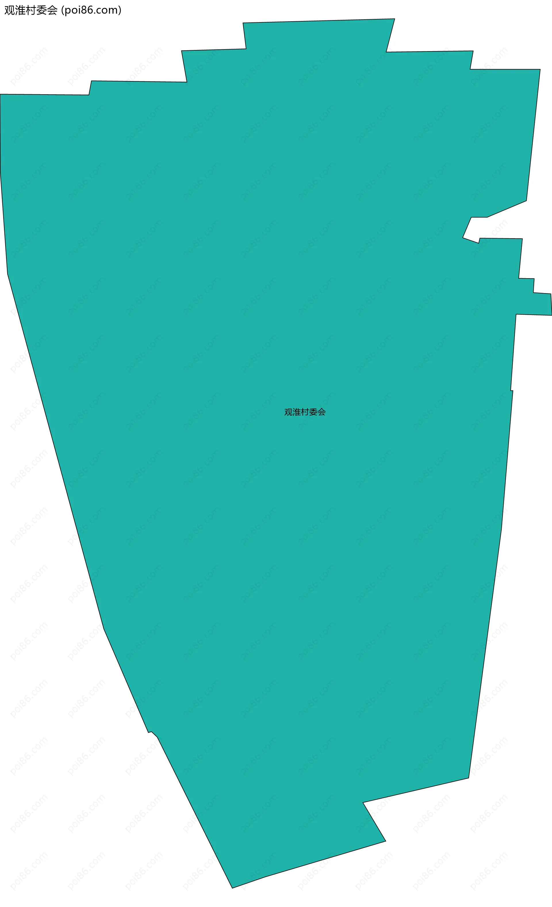 观淮村委会边界地图