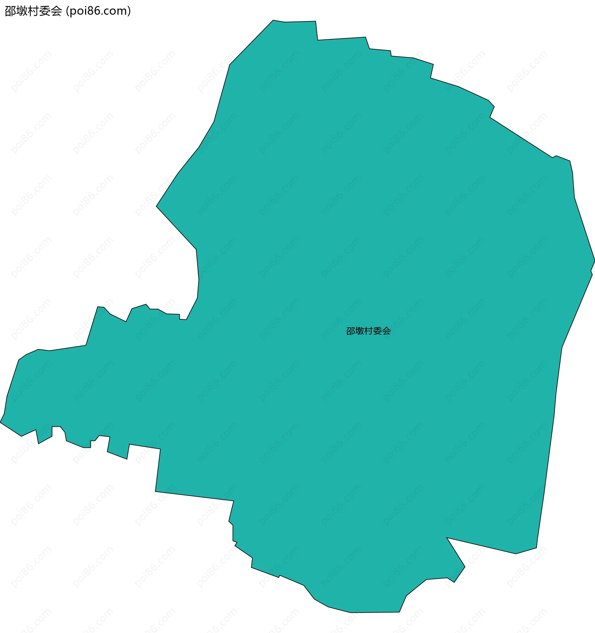 邵墩村委会边界地图