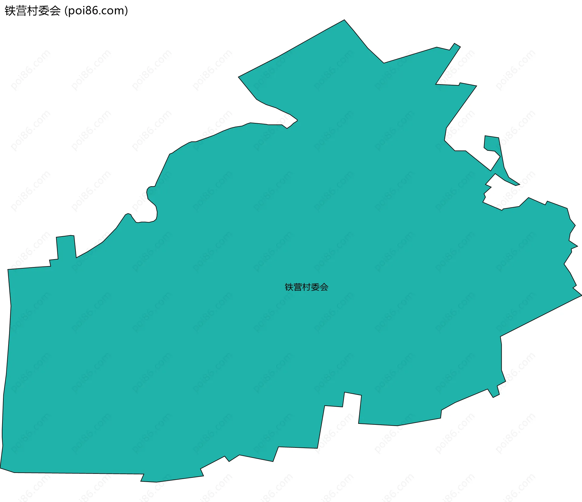 铁营村委会边界地图