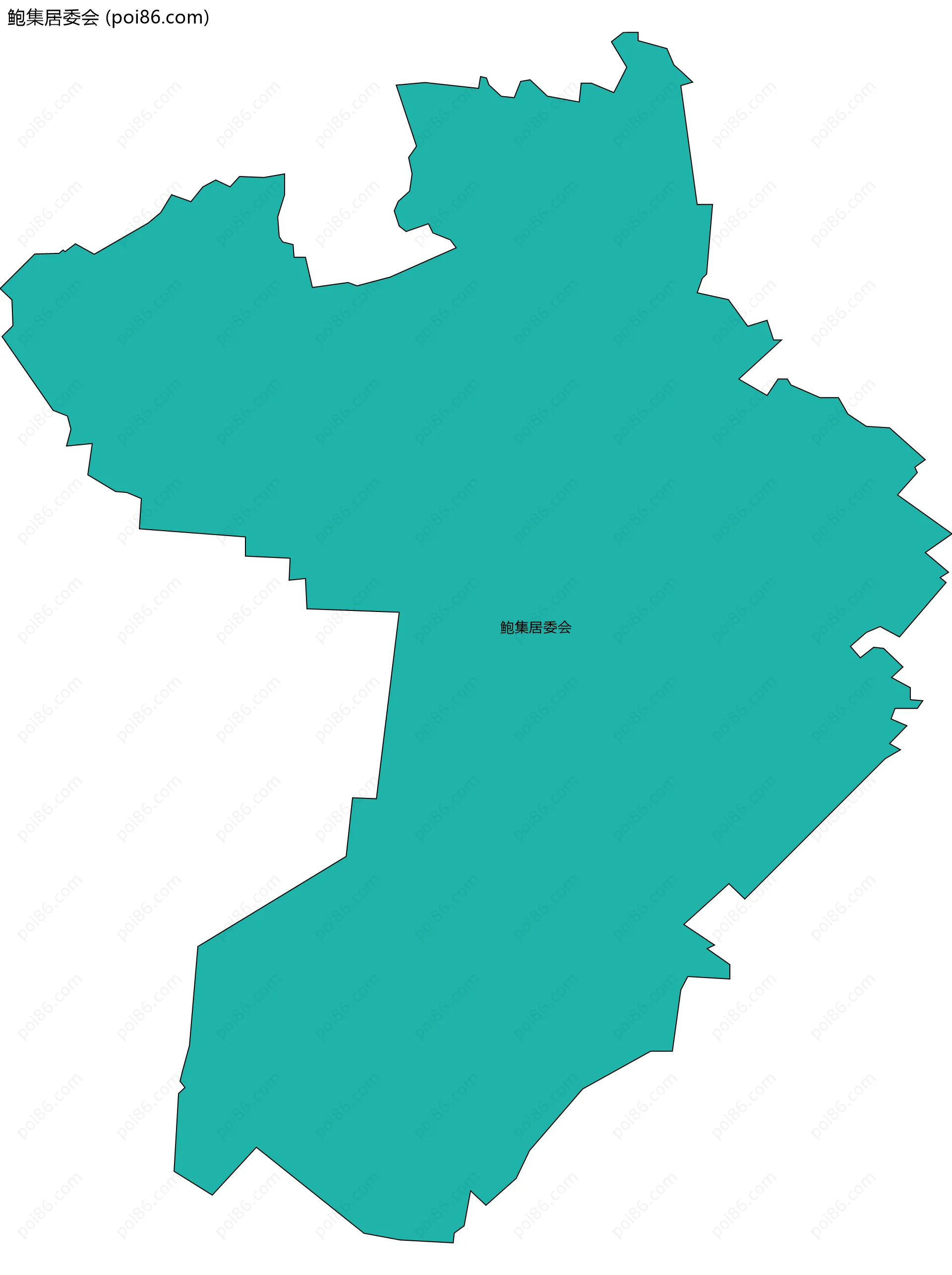 鲍集居委会边界地图