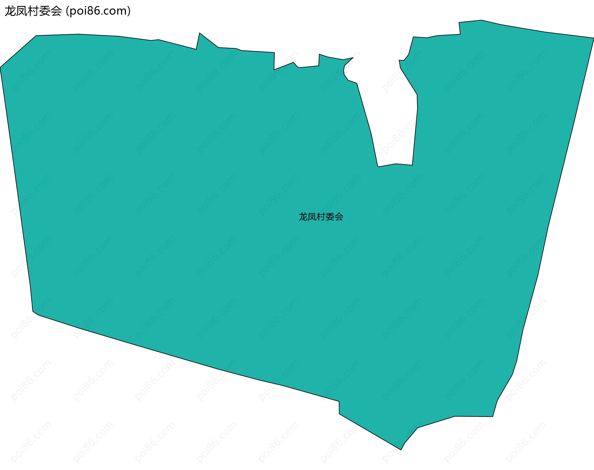 龙凤村委会边界地图