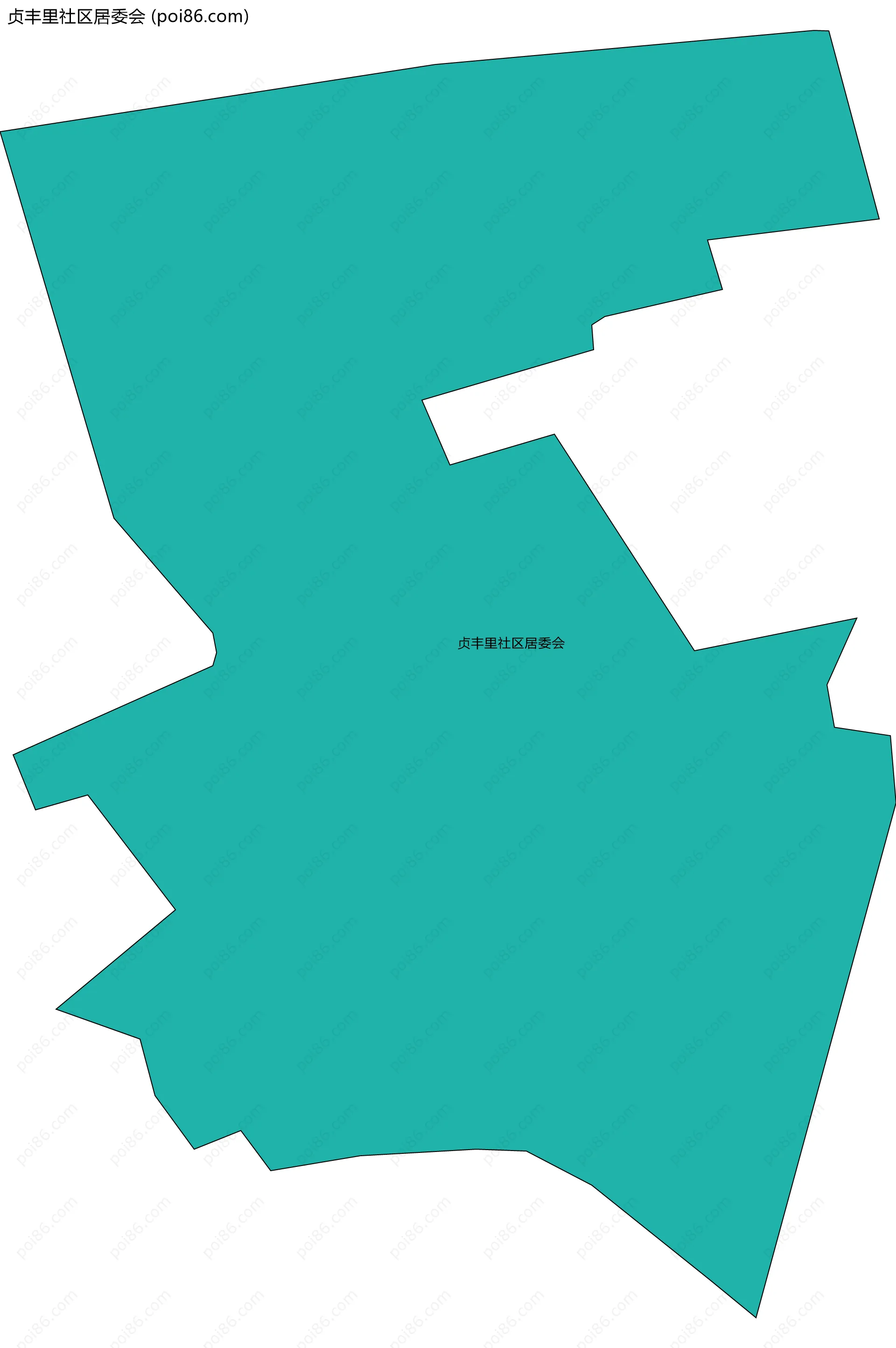 贞丰里社区居委会边界地图