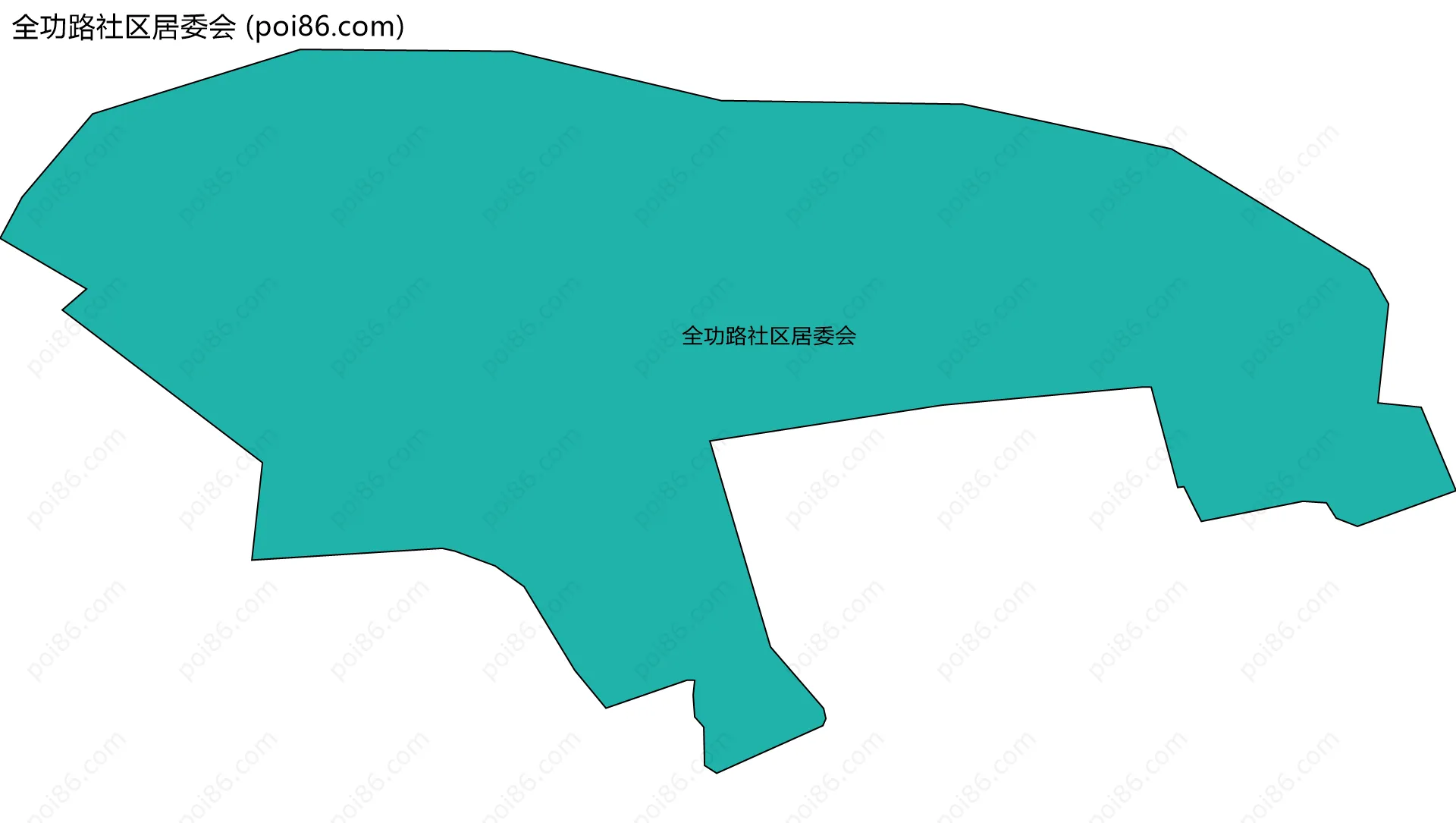 全功路社区居委会边界地图