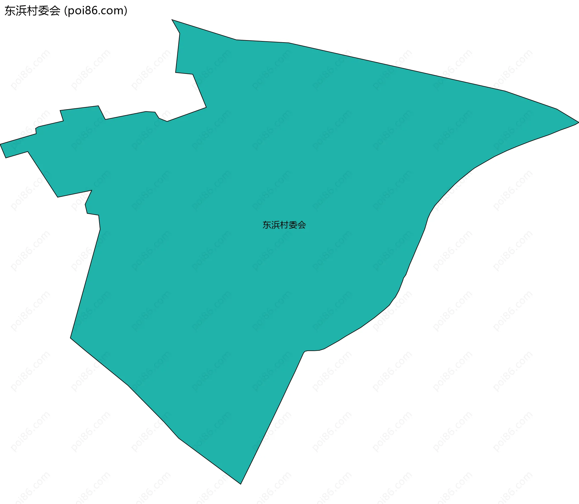 东浜村委会边界地图