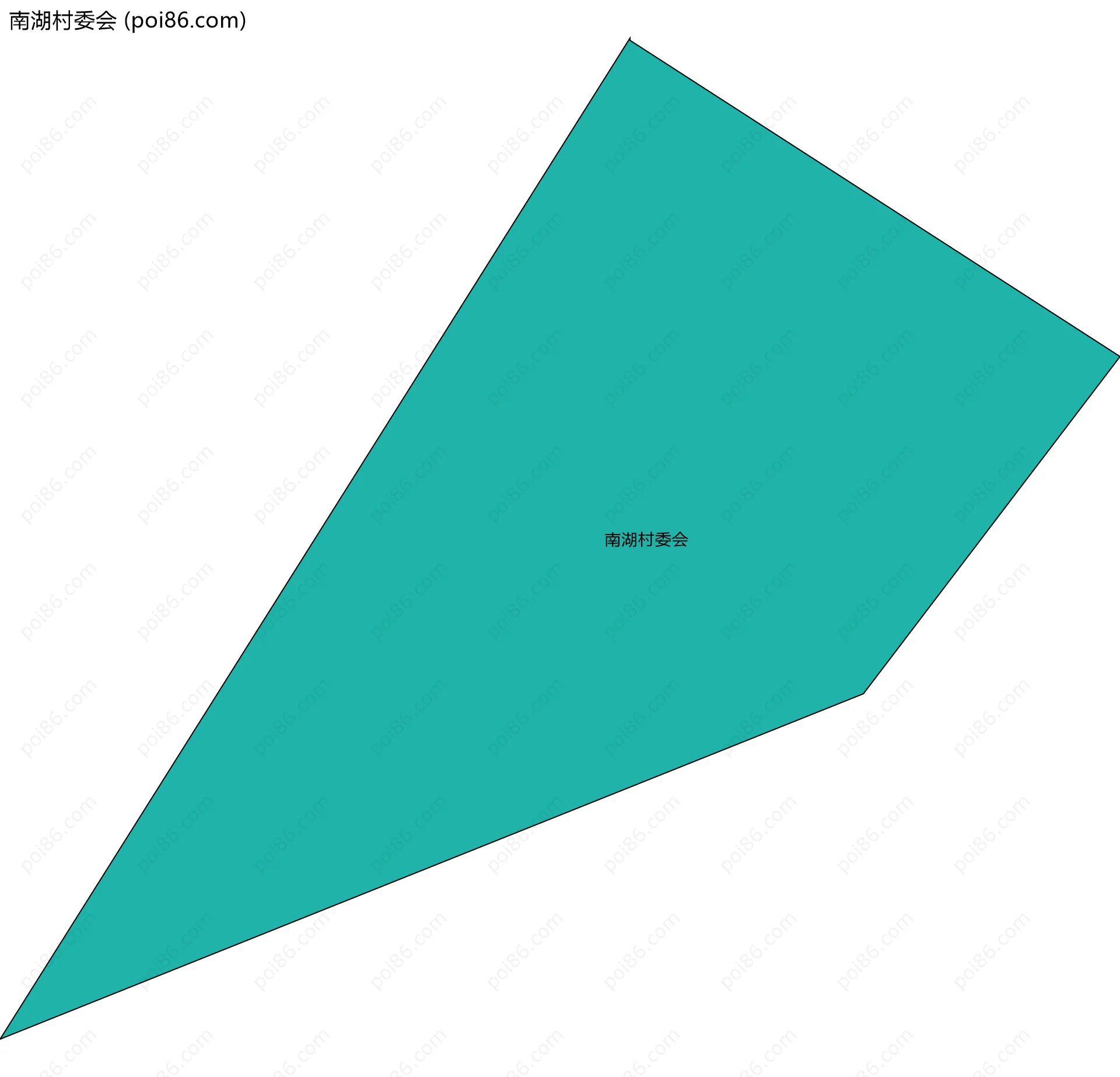 南湖村委会边界地图