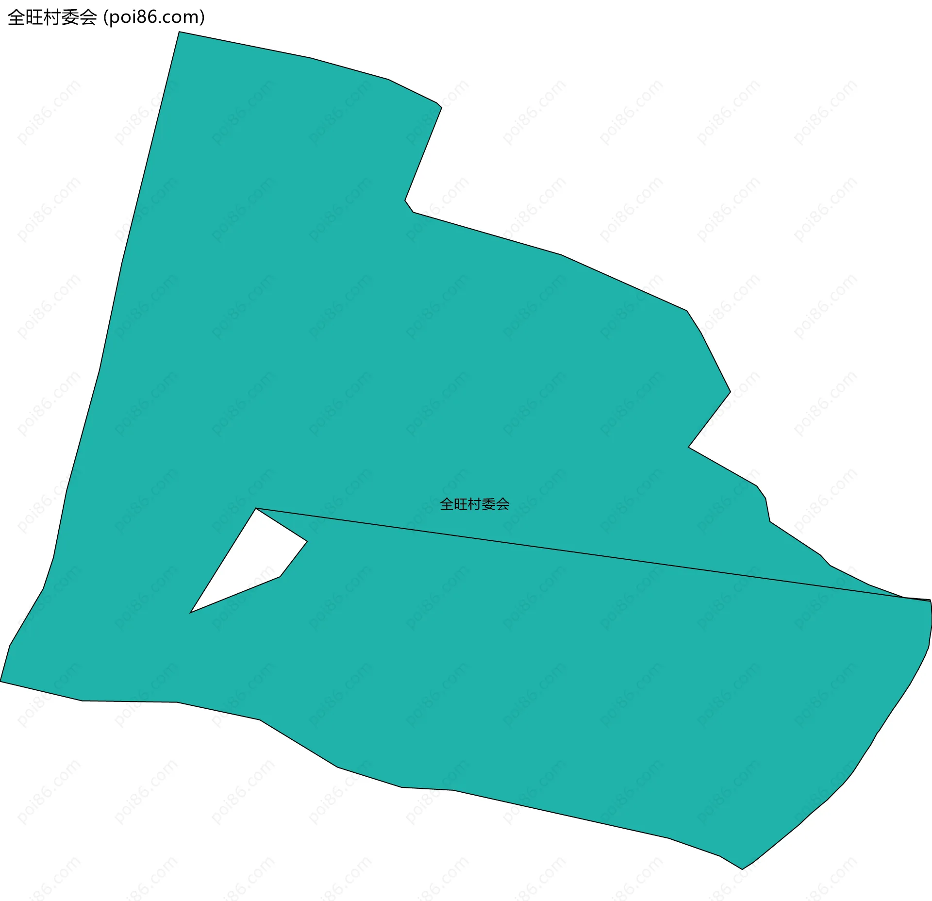 全旺村委会边界地图