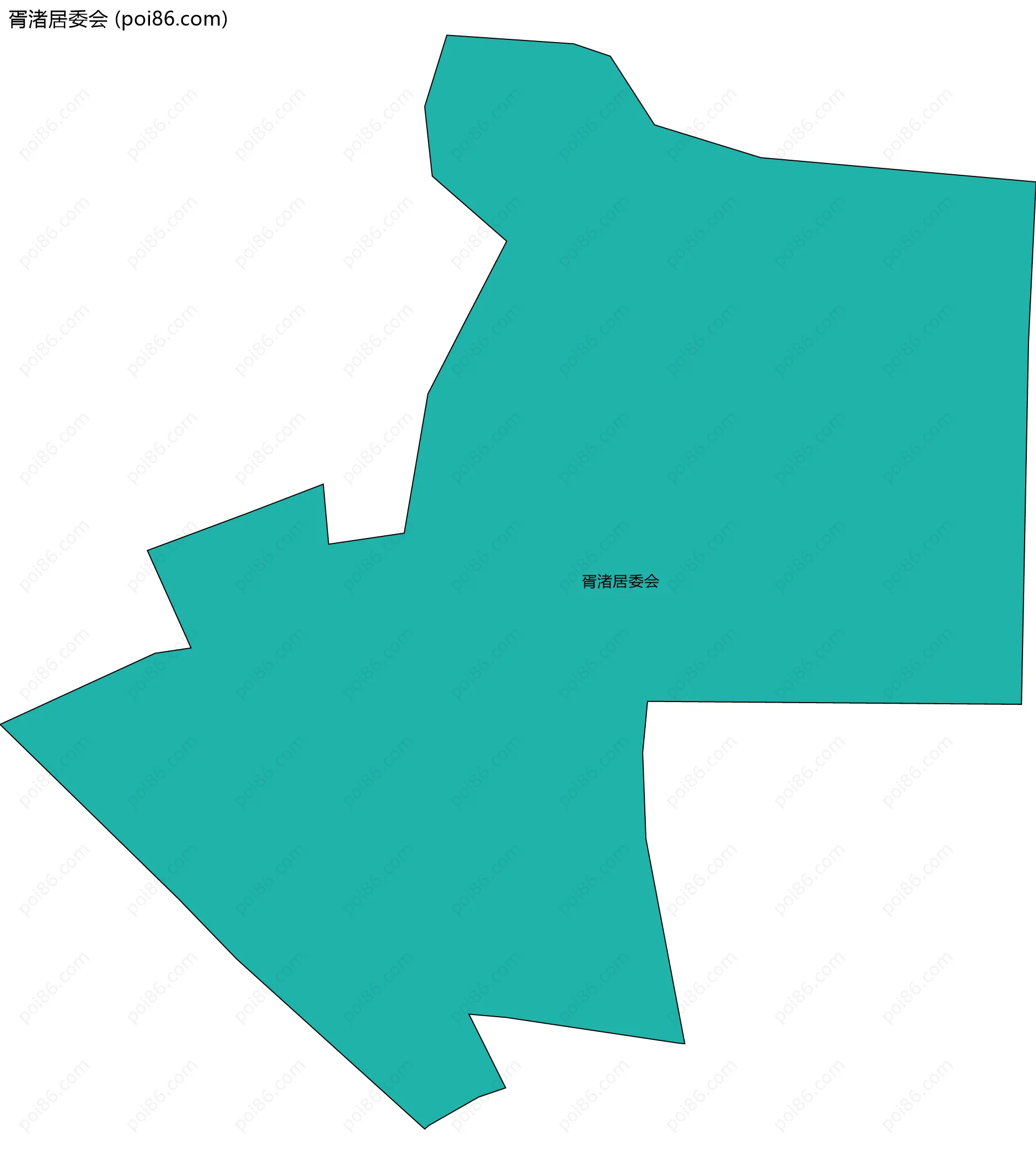 胥渚居委会边界地图