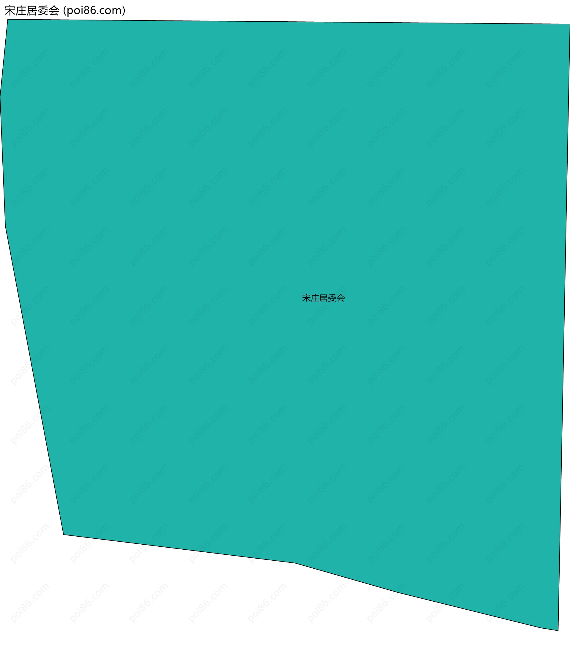 宋庄居委会边界地图