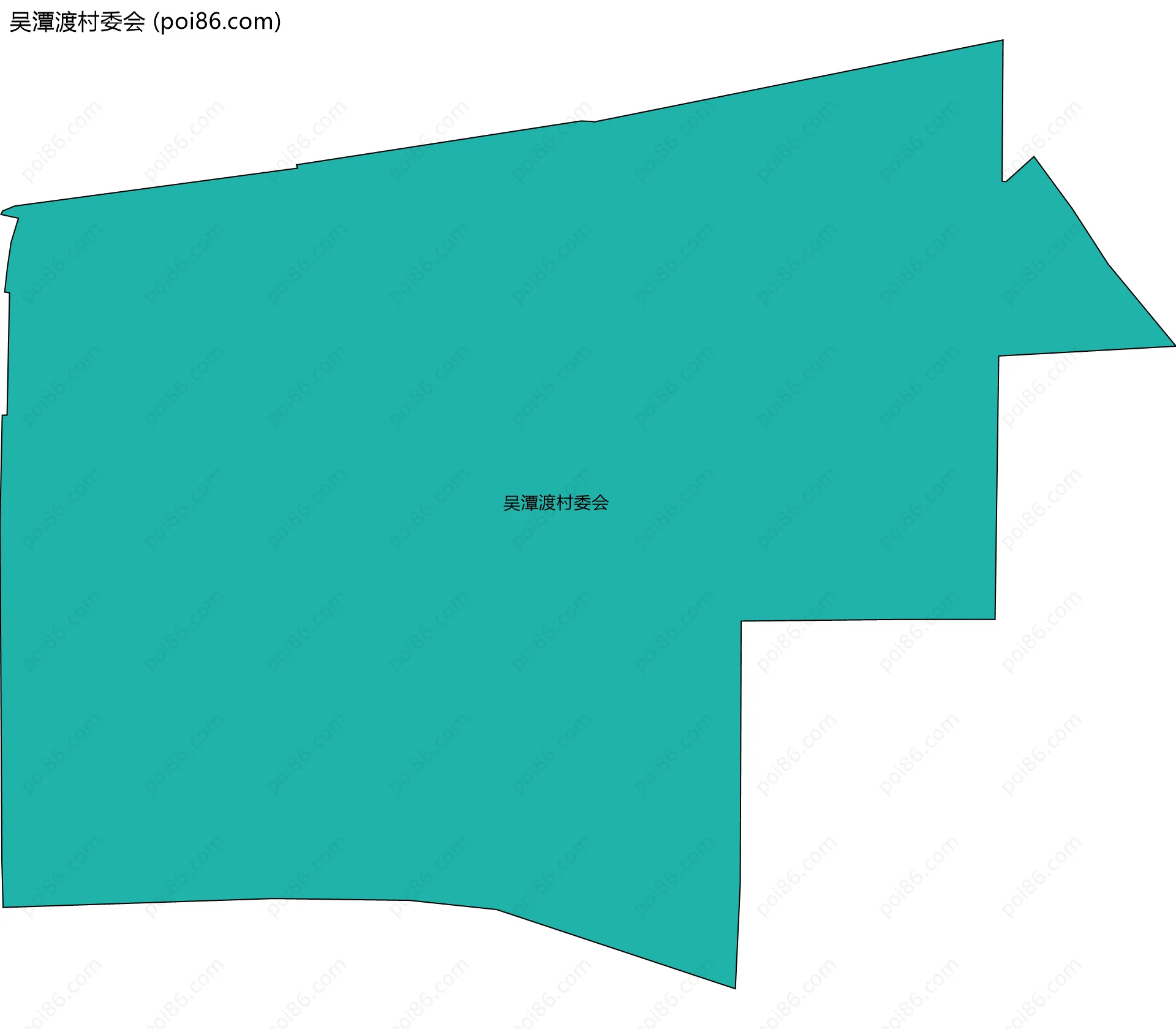 吴潭渡村委会边界地图