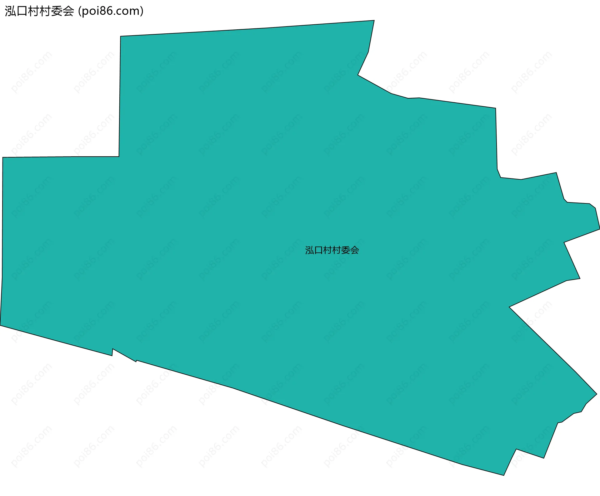 泓口村村委会边界地图