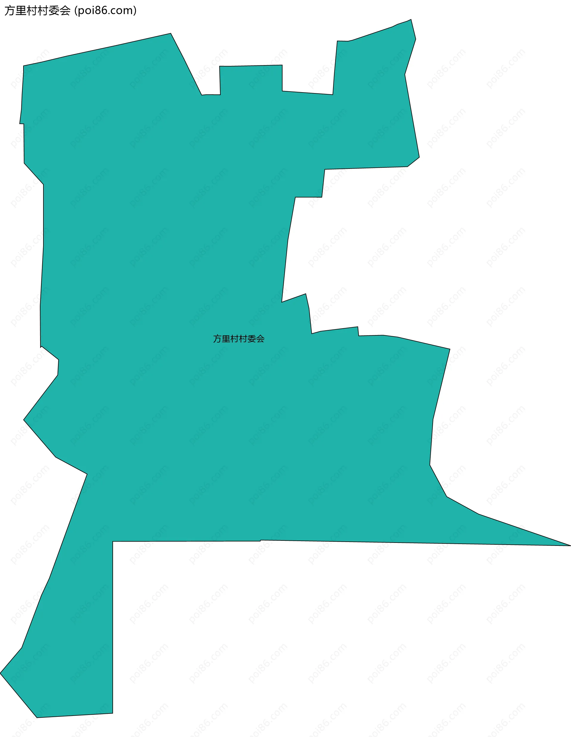 方里村村委会边界地图