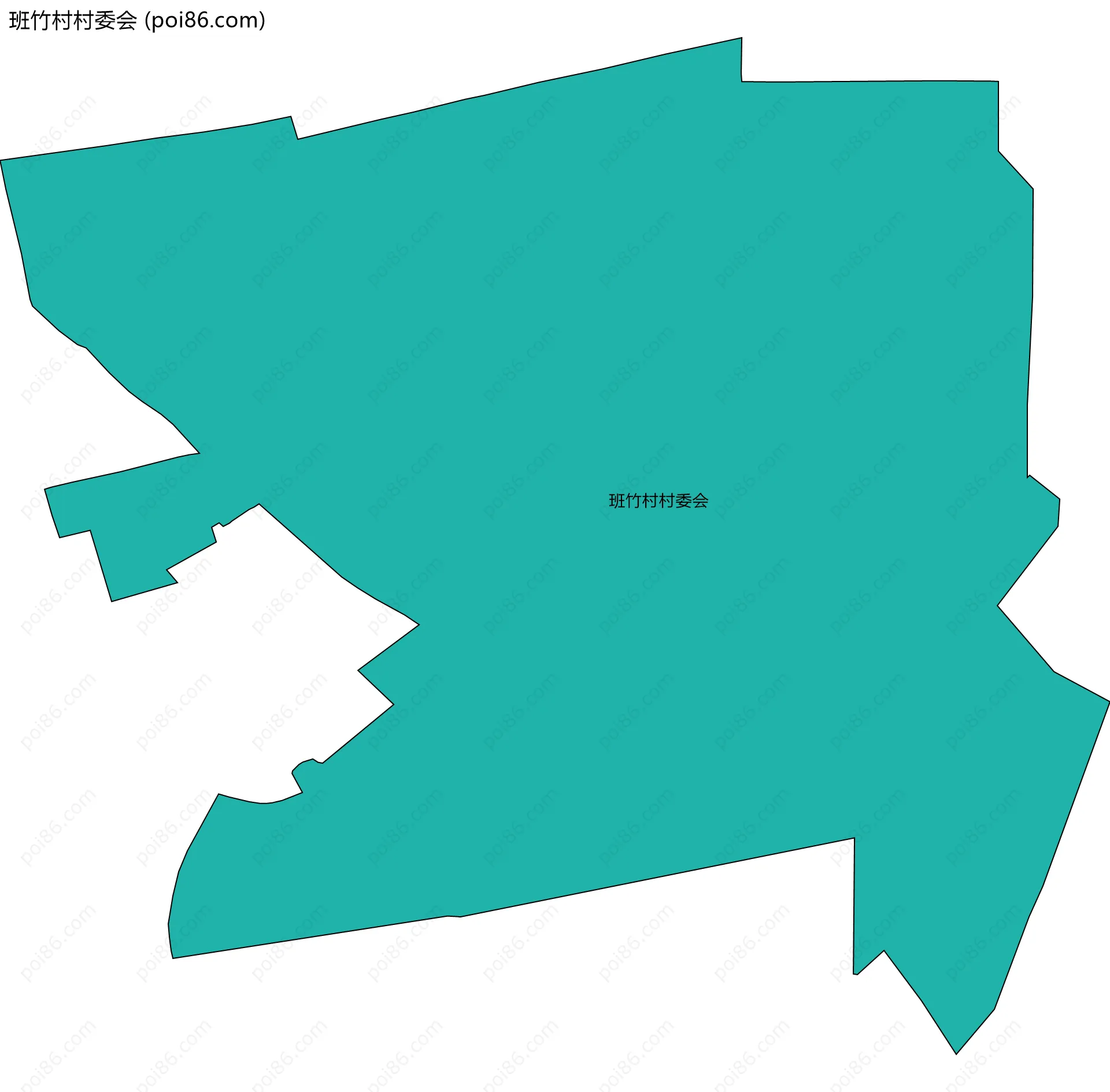 班竹村村委会边界地图
