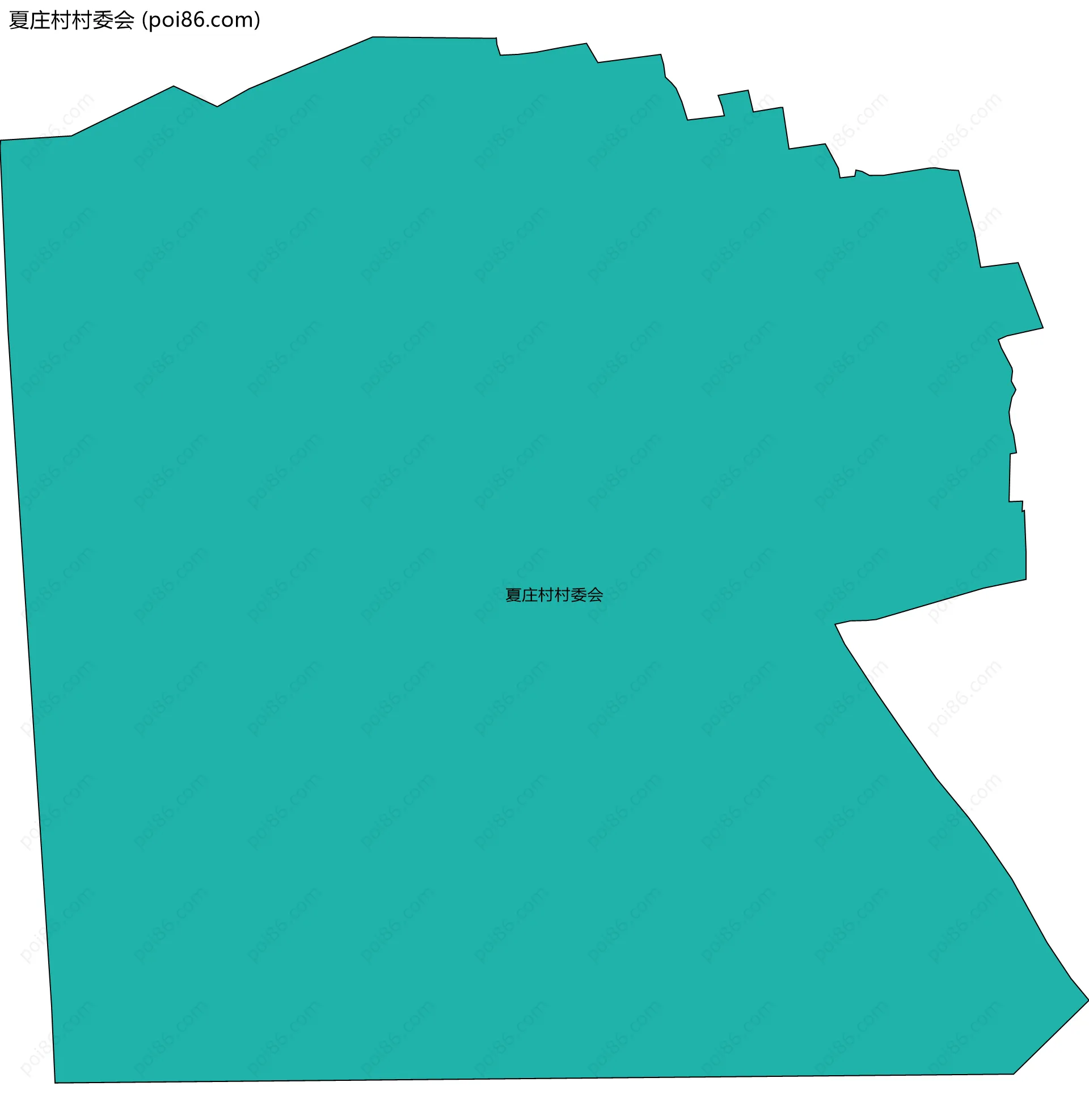 夏庄村村委会边界地图