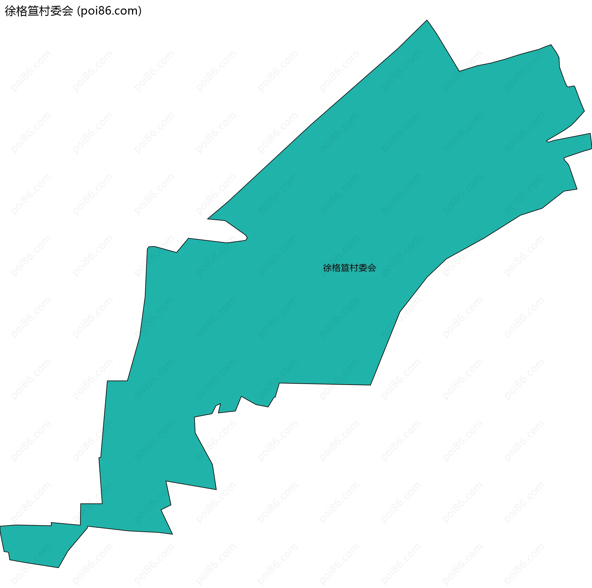 徐格笪村委会边界地图