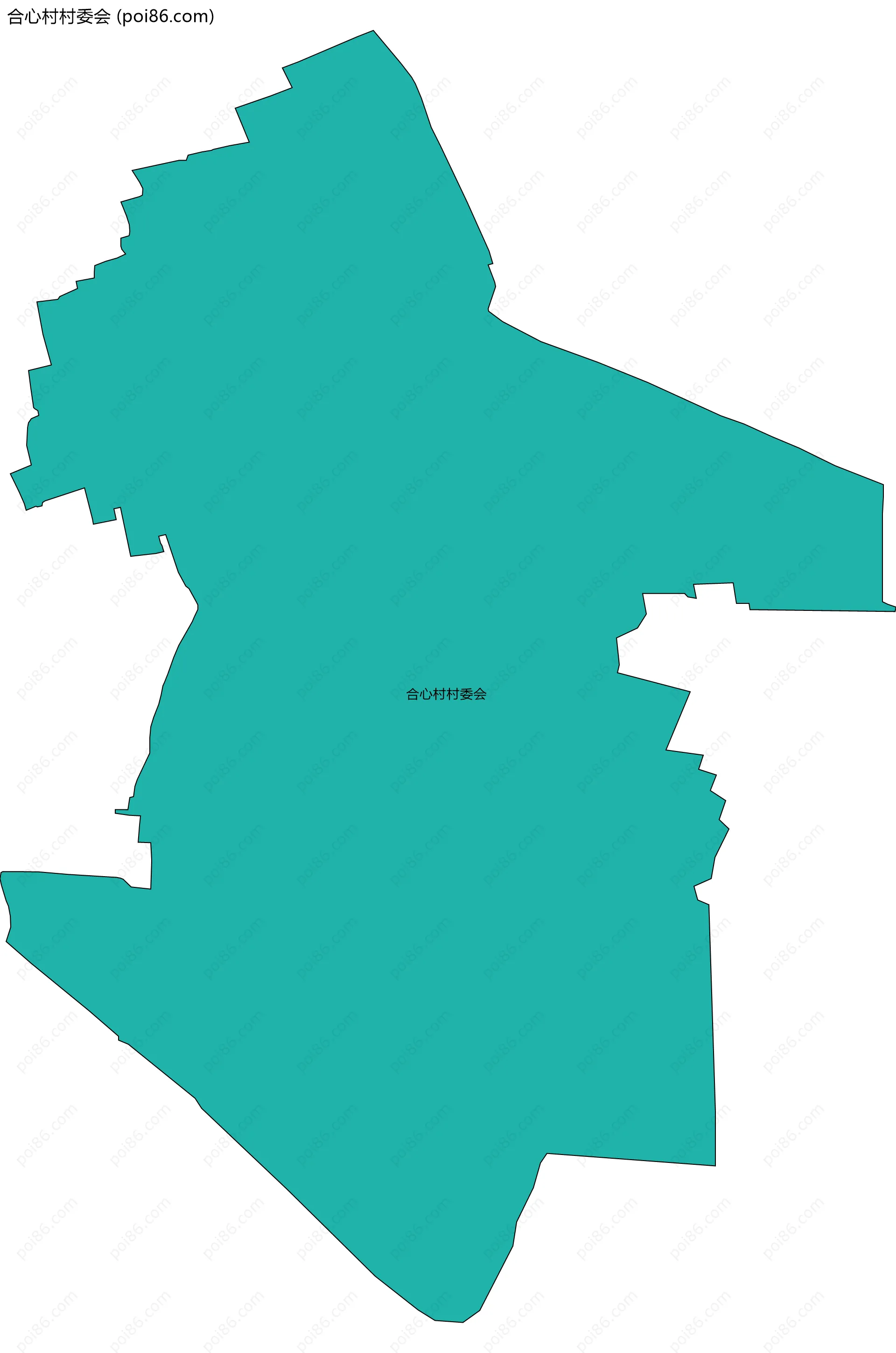 合心村村委会边界地图