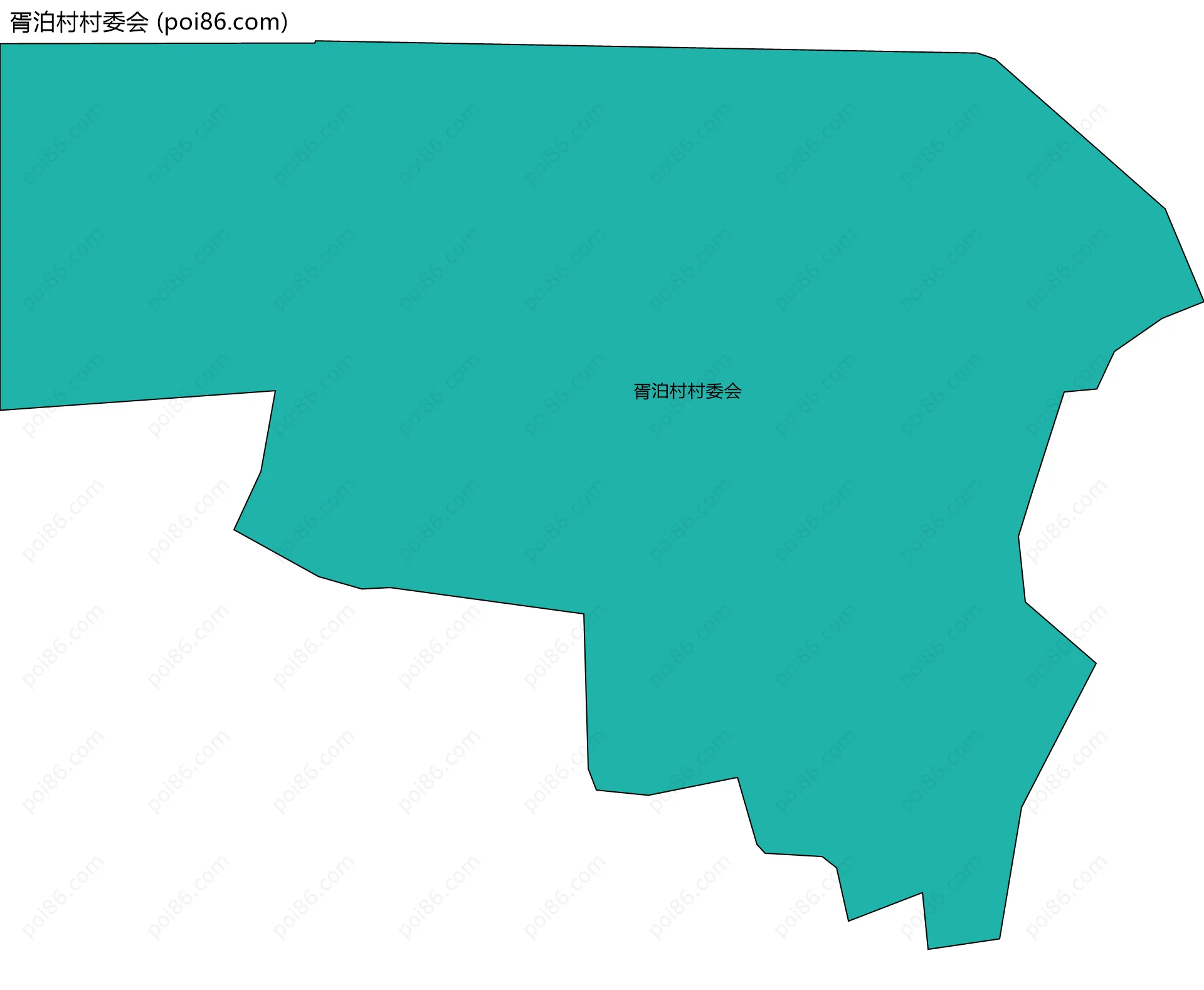 胥泊村村委会边界地图
