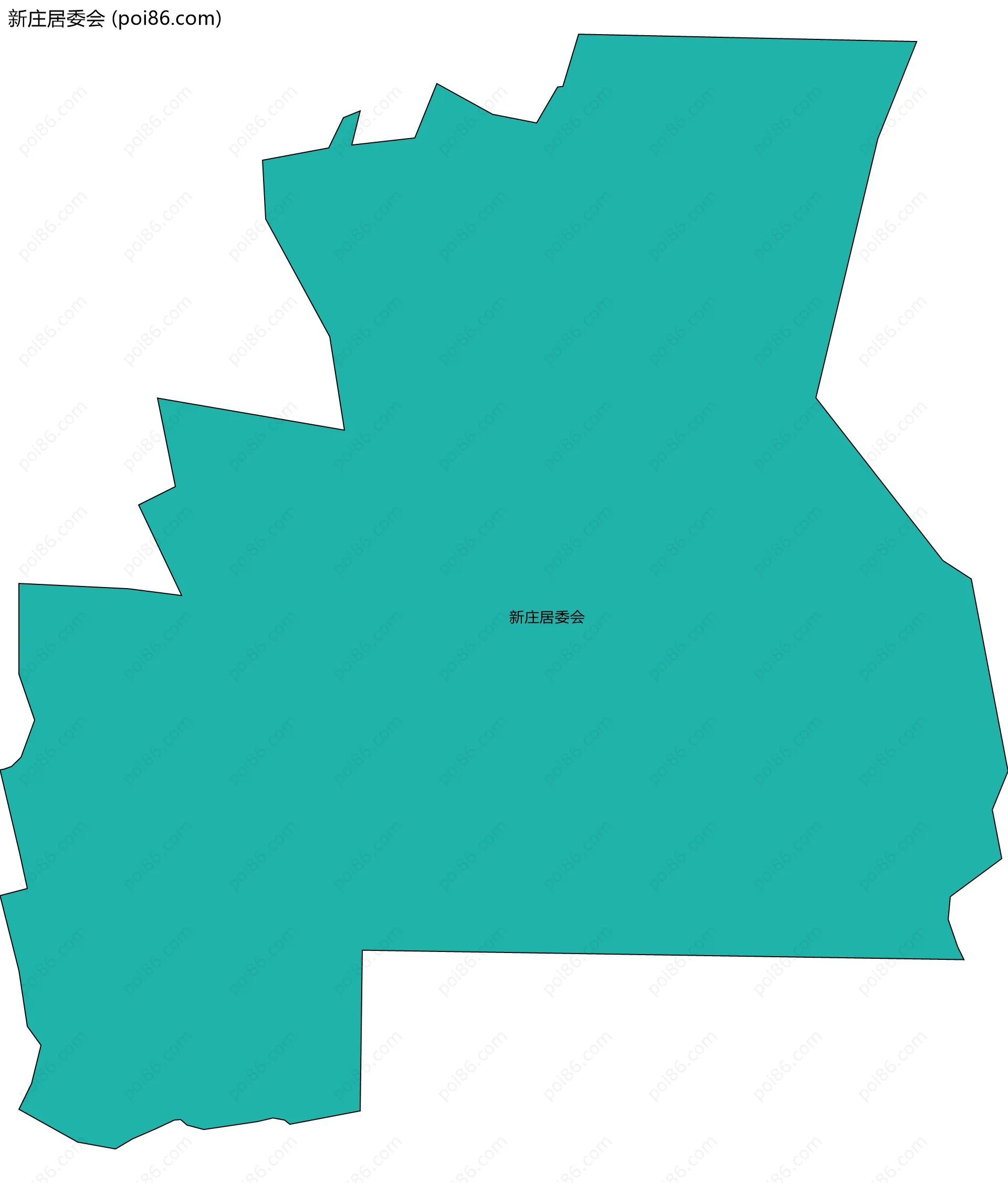 新庄居委会边界地图