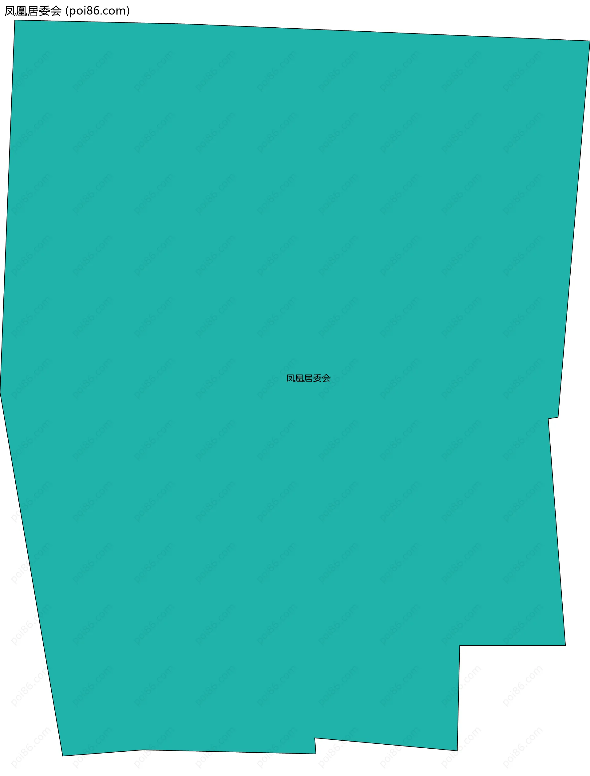 凤凰居委会边界地图