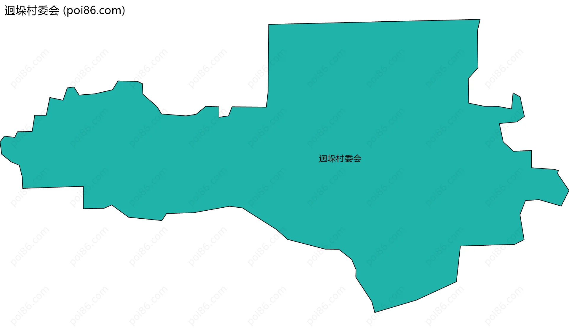 迥垛村委会边界地图